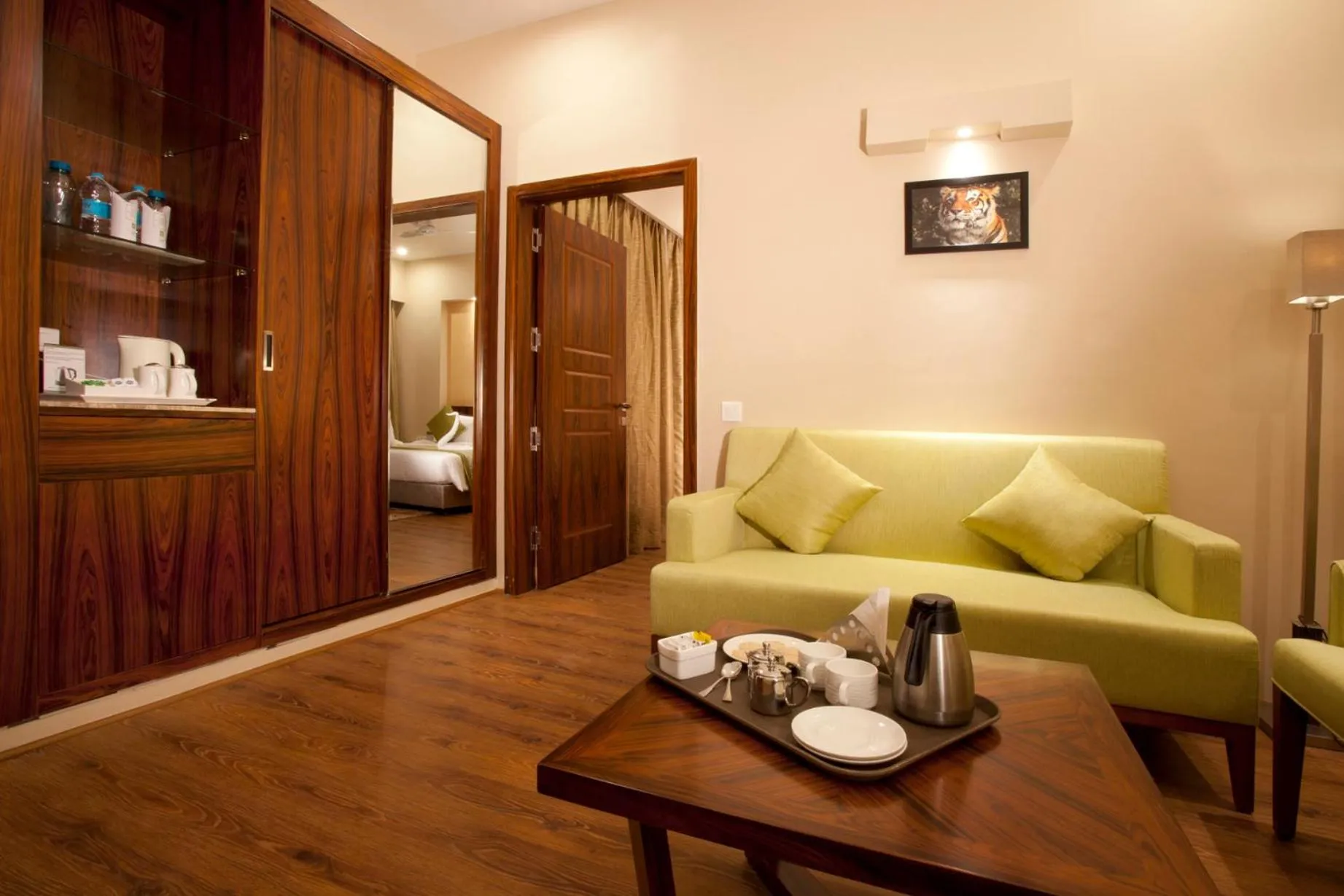 Living room in Resort De Coracao - Corbett , Uttarakhand