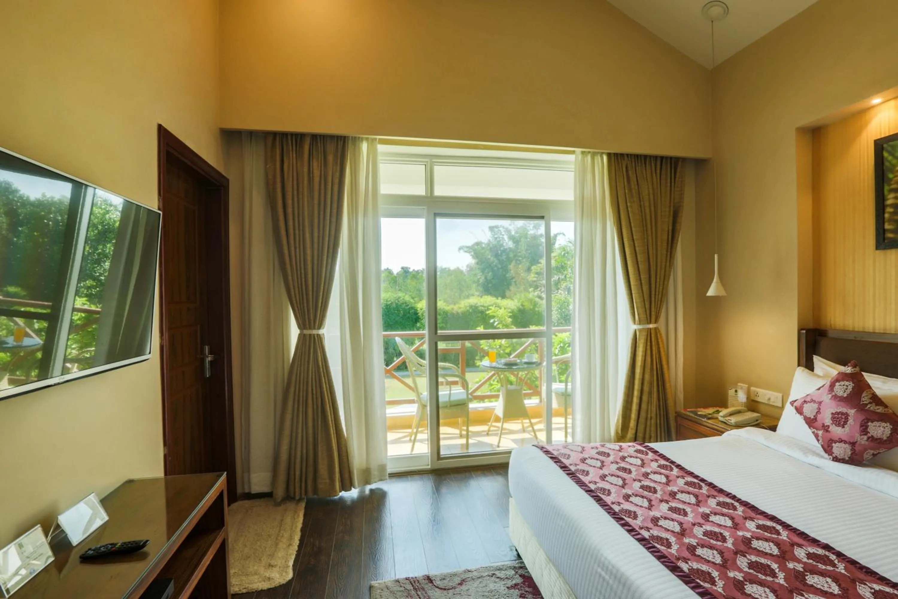 View (from property/room), Bed in Resort De Coracao - Corbett , Uttarakhand