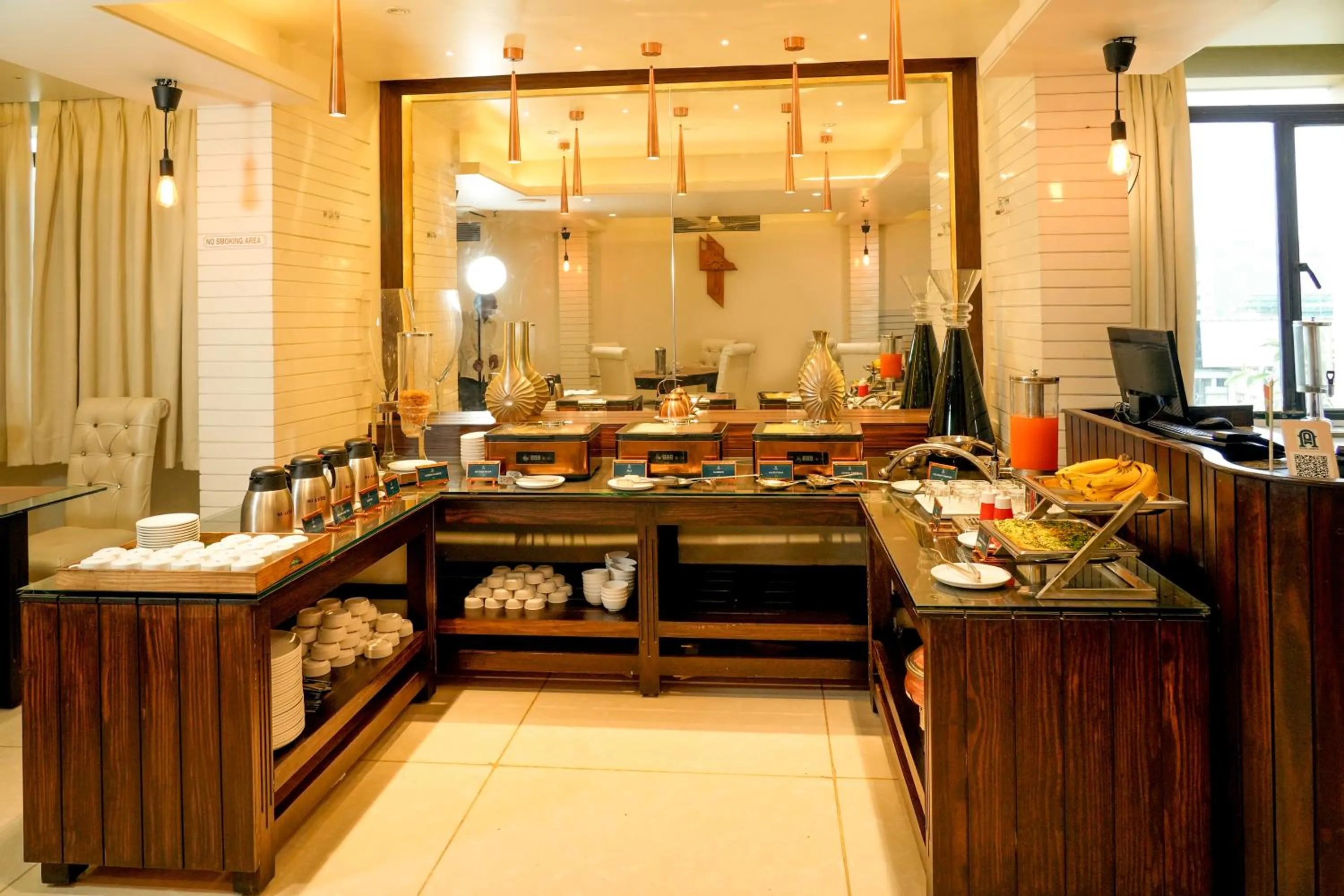 Buffet breakfast in Hotel Amrta