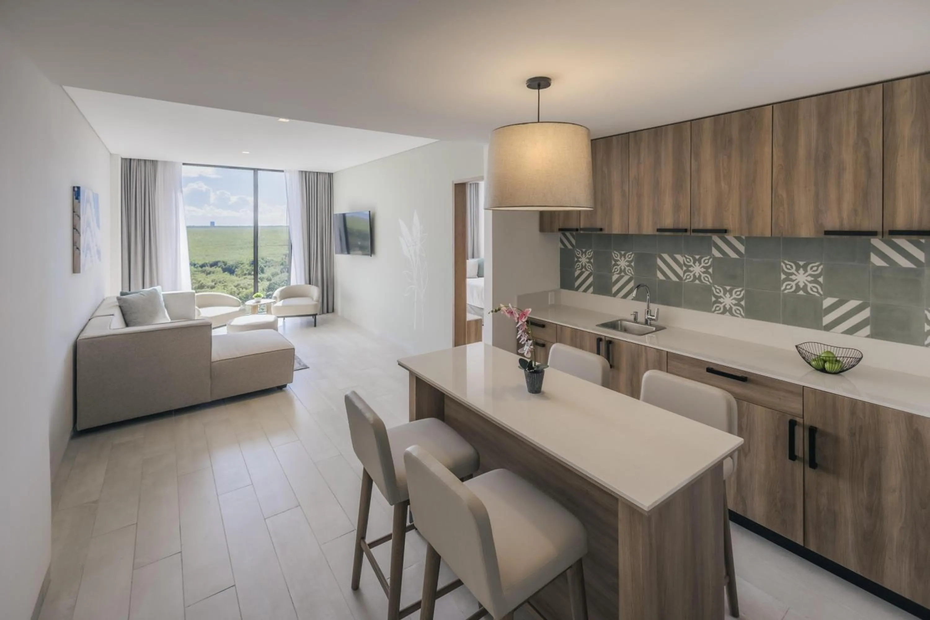 Photo of the whole room in Hyatt Place Cancun Airport