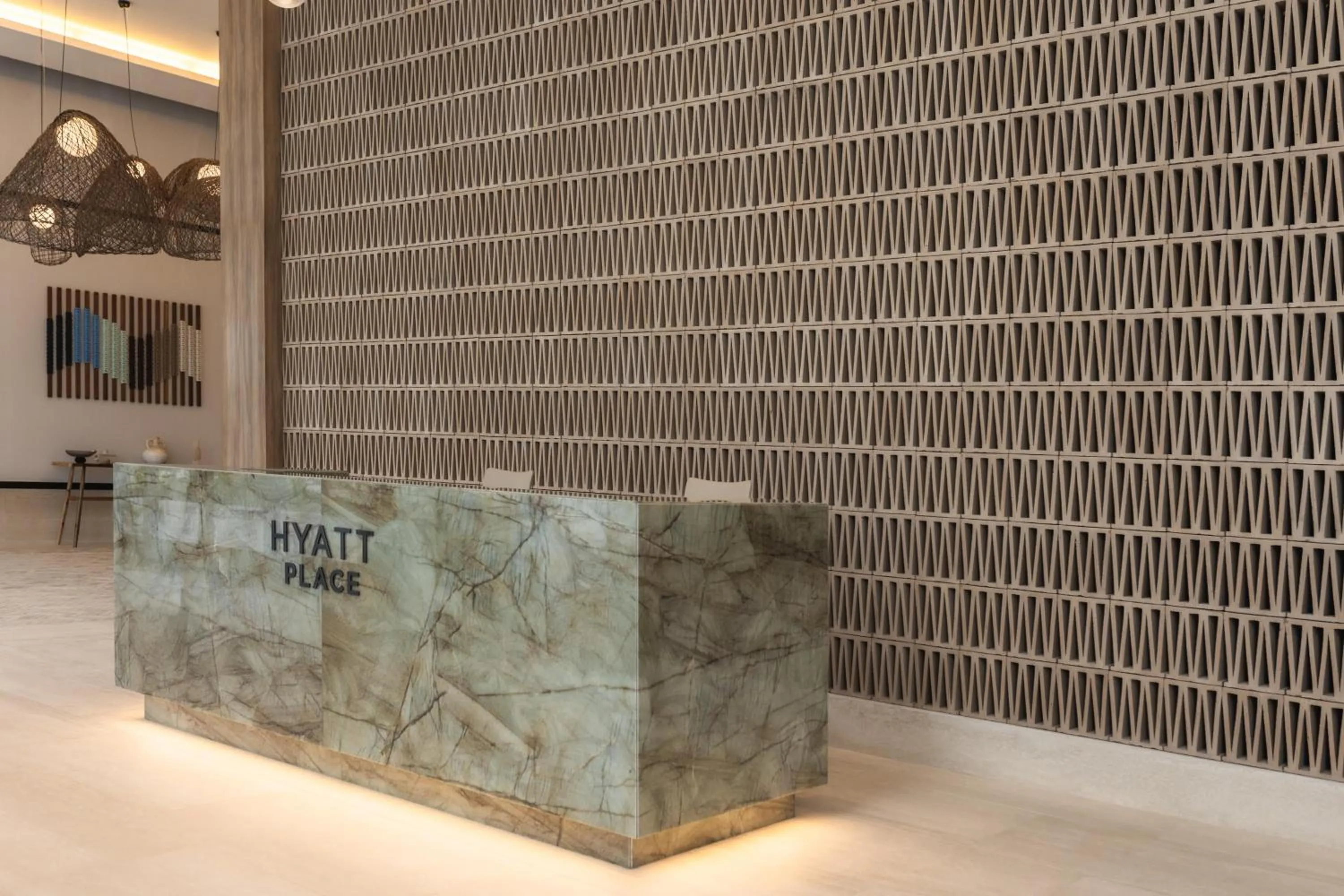 Lobby or reception in Hyatt Place Cancun Airport