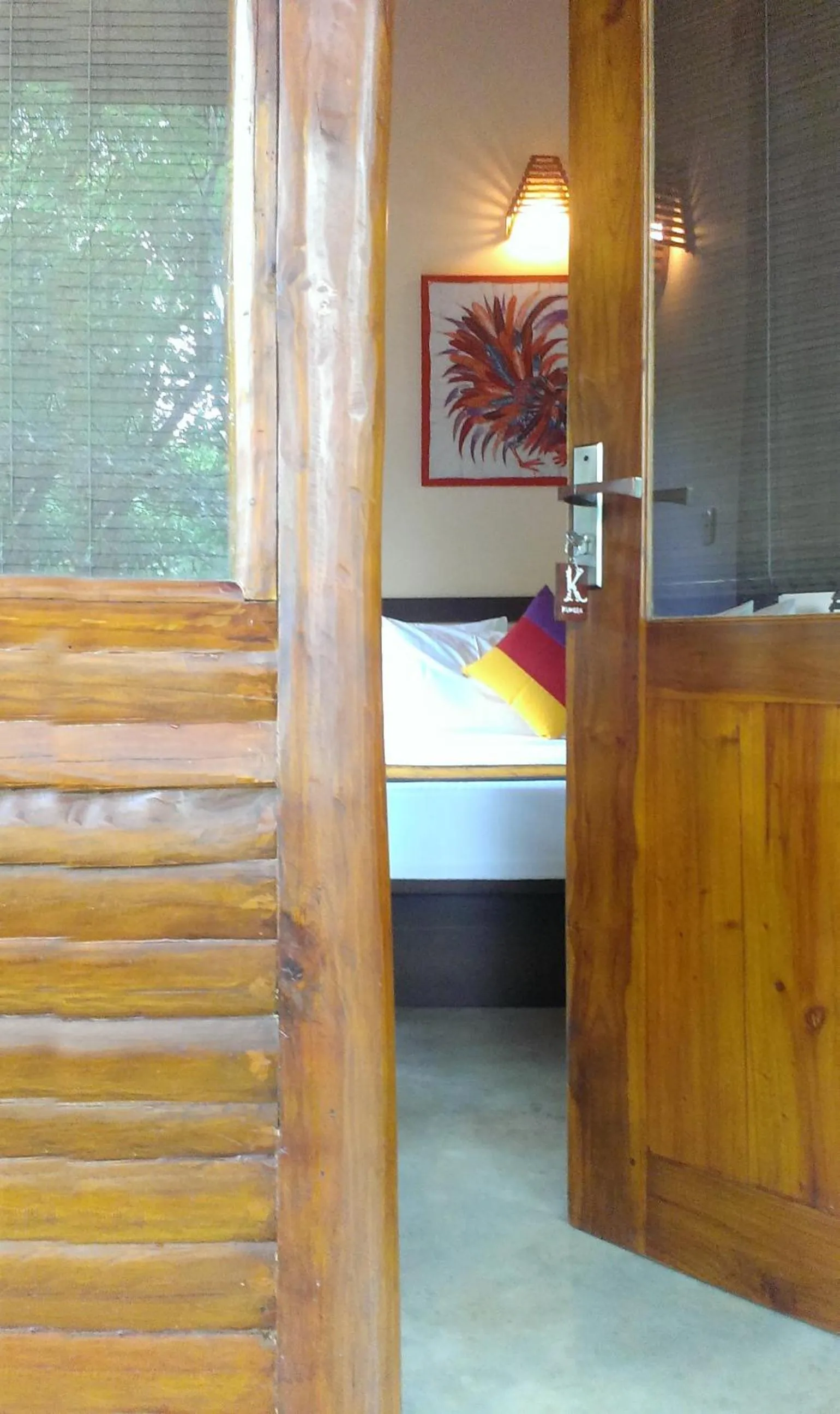 Decorative detail, Bed in Kuwera Eco Lodge