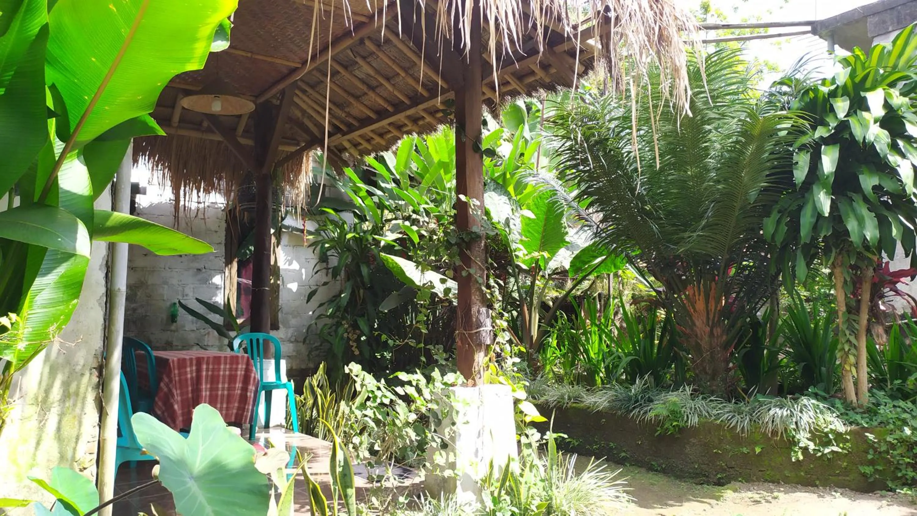 Garden view in Kembang Kuning Cottages