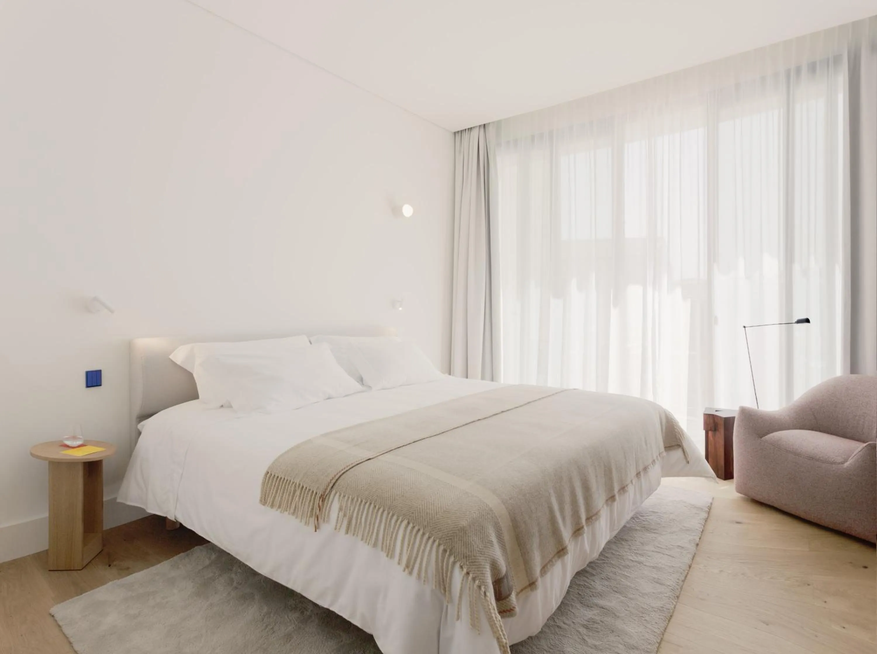 Bedroom, Bed in LENSCAPE Coterie