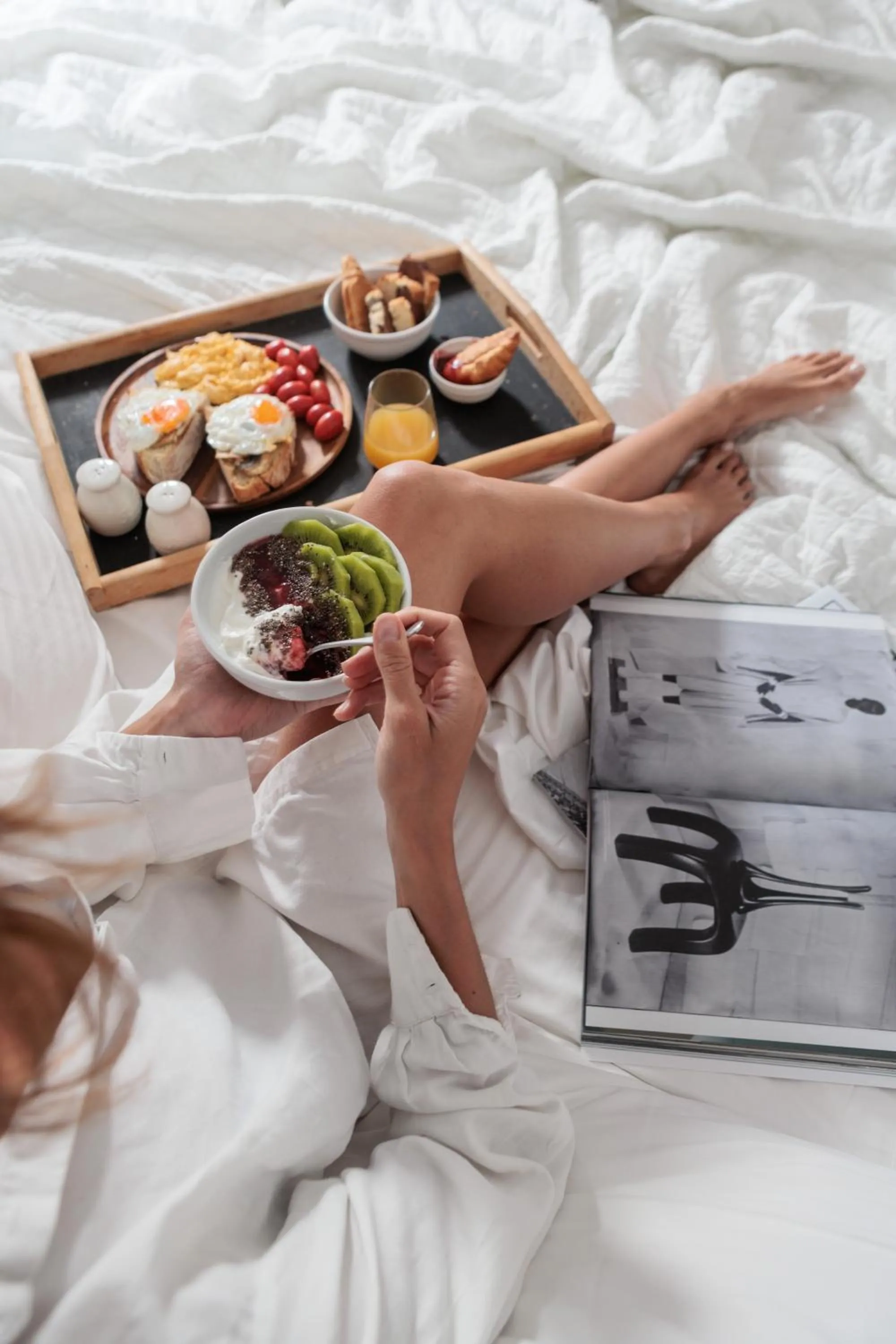 Bed in Halcyon Suites and Villas Naxos