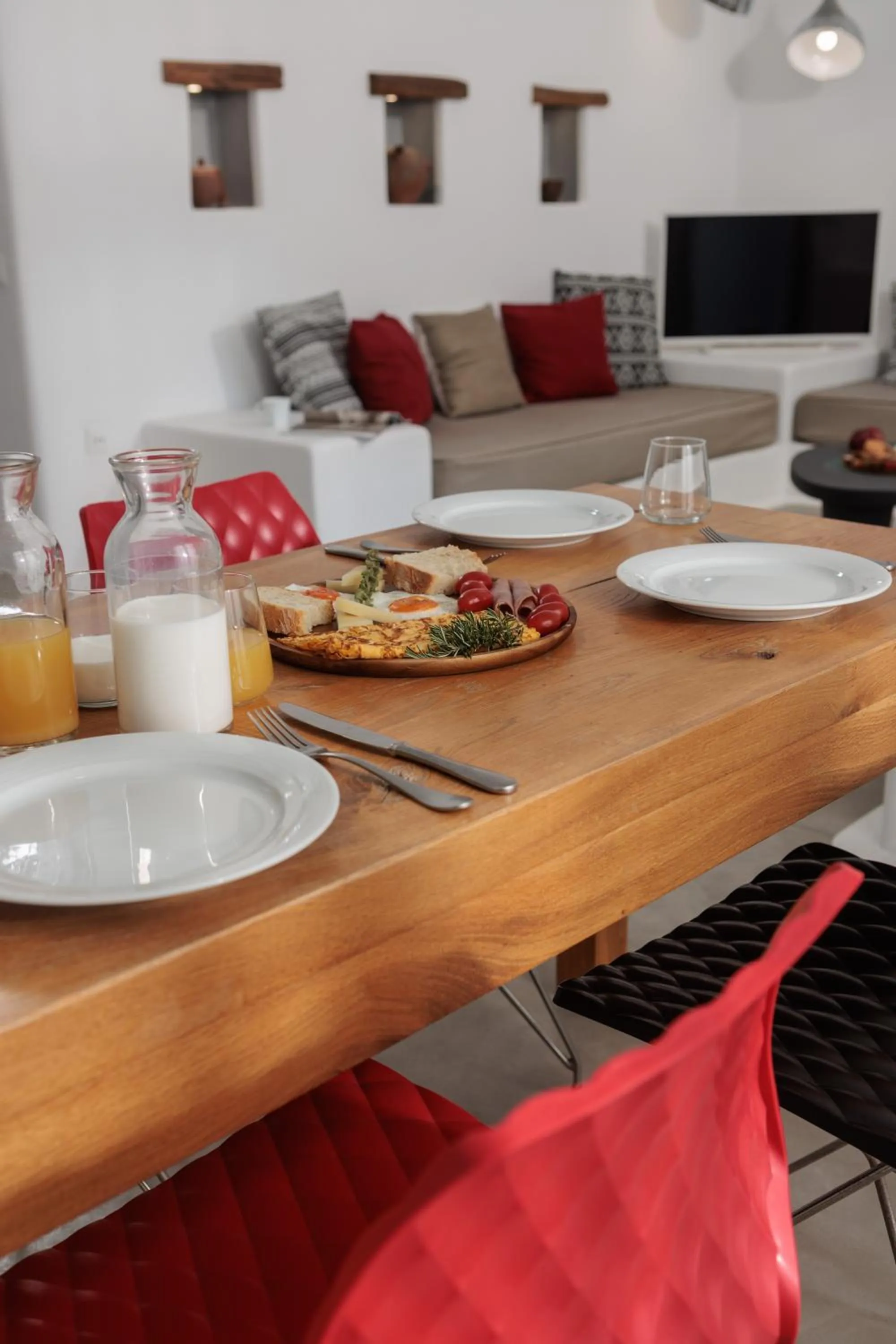 Dining area in Halcyon Suites and Villas Naxos