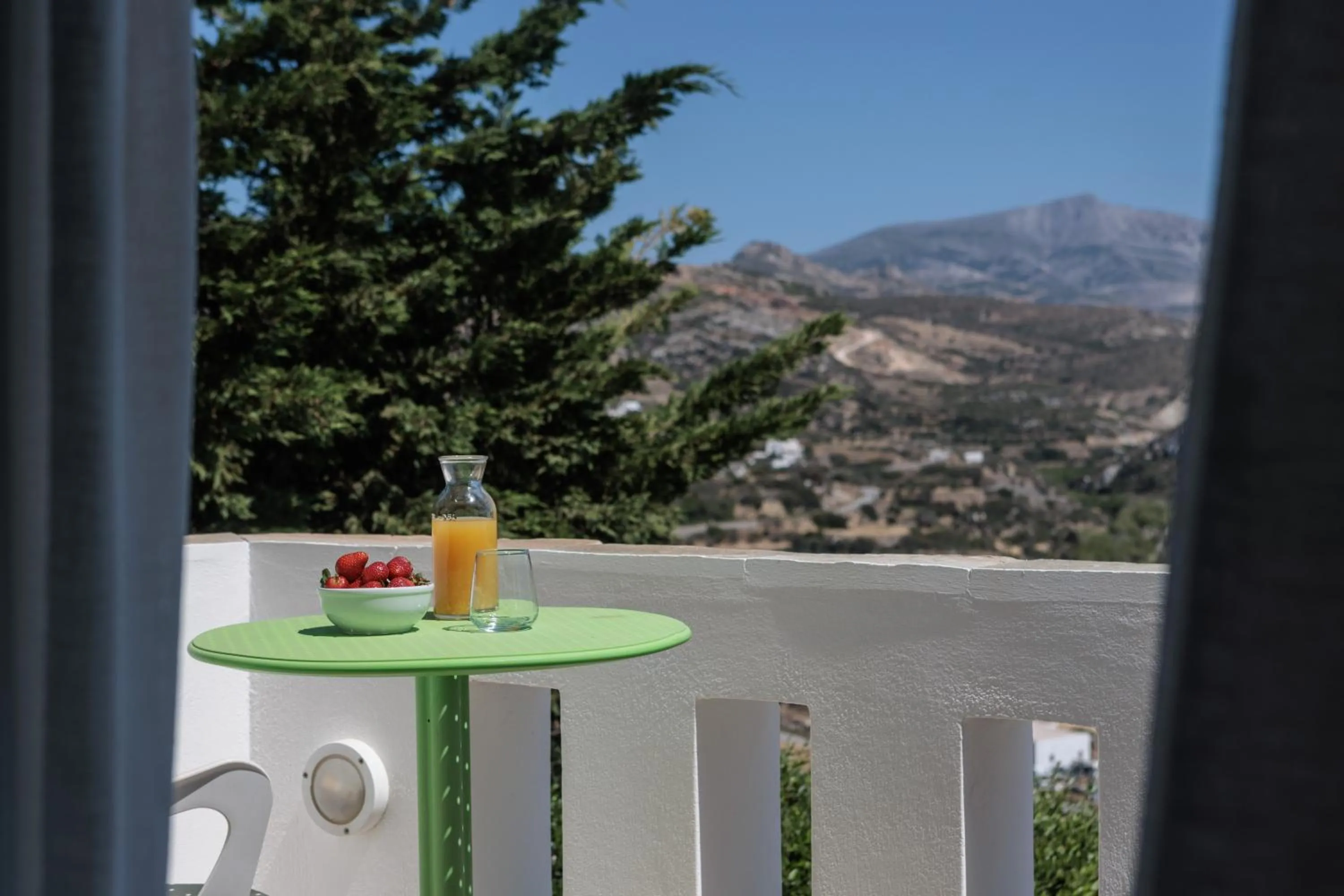 Balcony/Terrace in Halcyon Suites and Villas Naxos