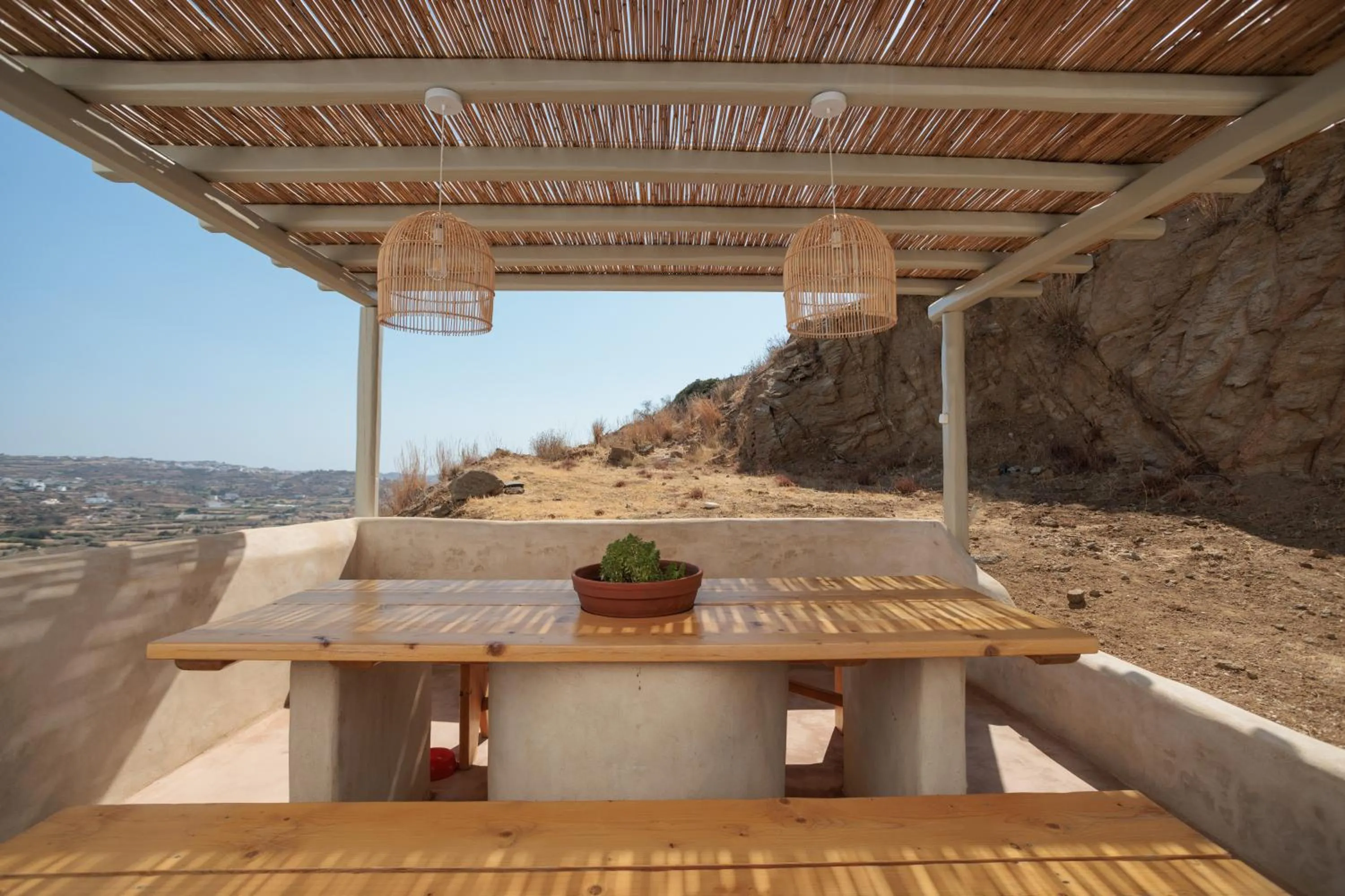 Patio in Halcyon Suites and Villas Naxos