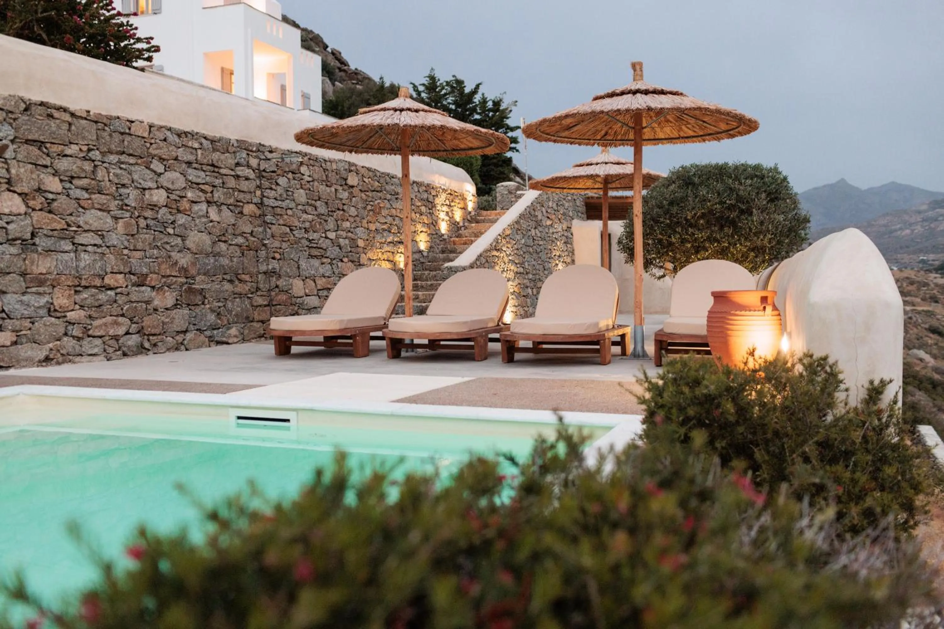 Mountain view in Halcyon Suites and Villas Naxos