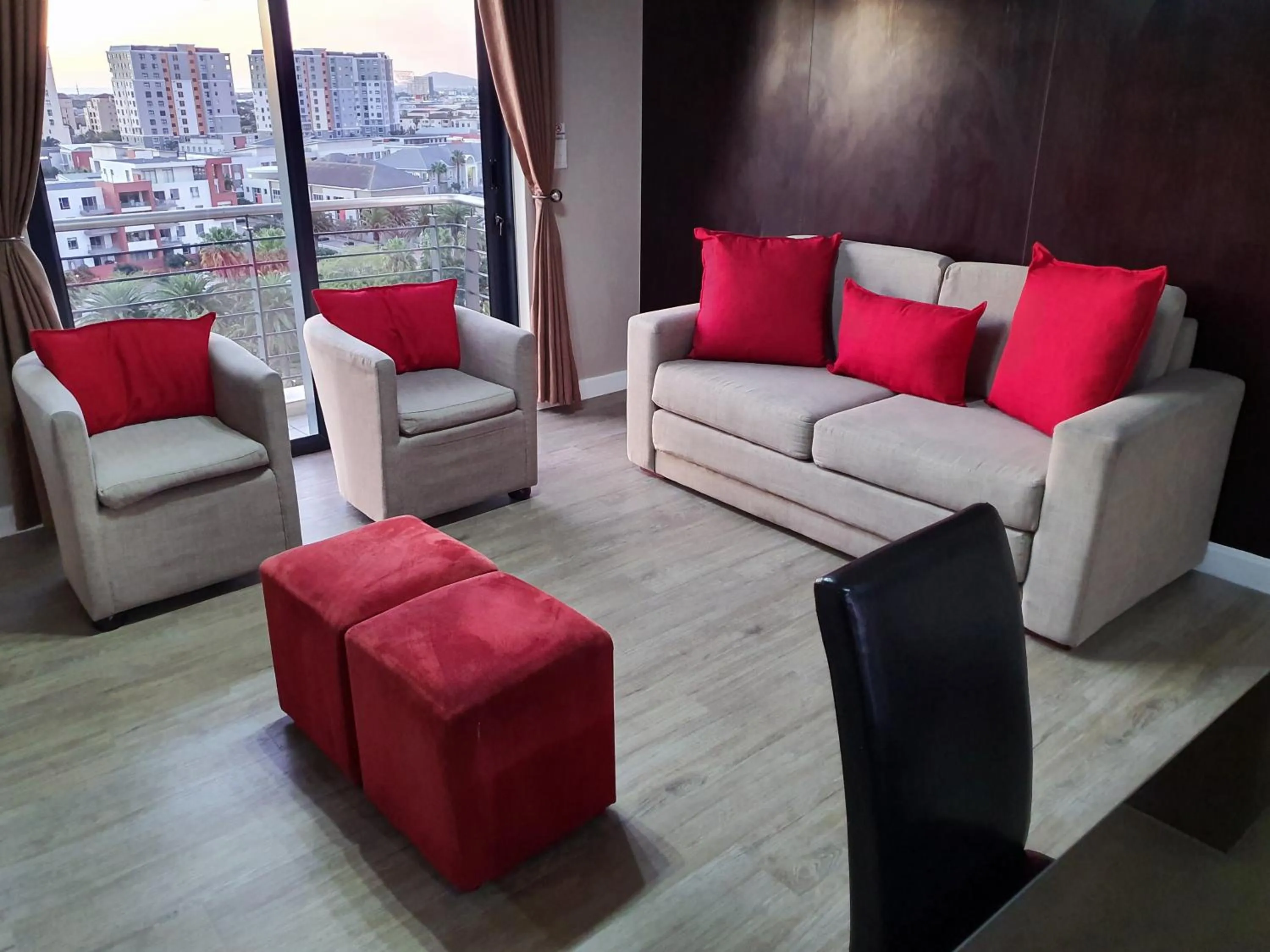 Seating area in Knightsbridge Luxury Apartments