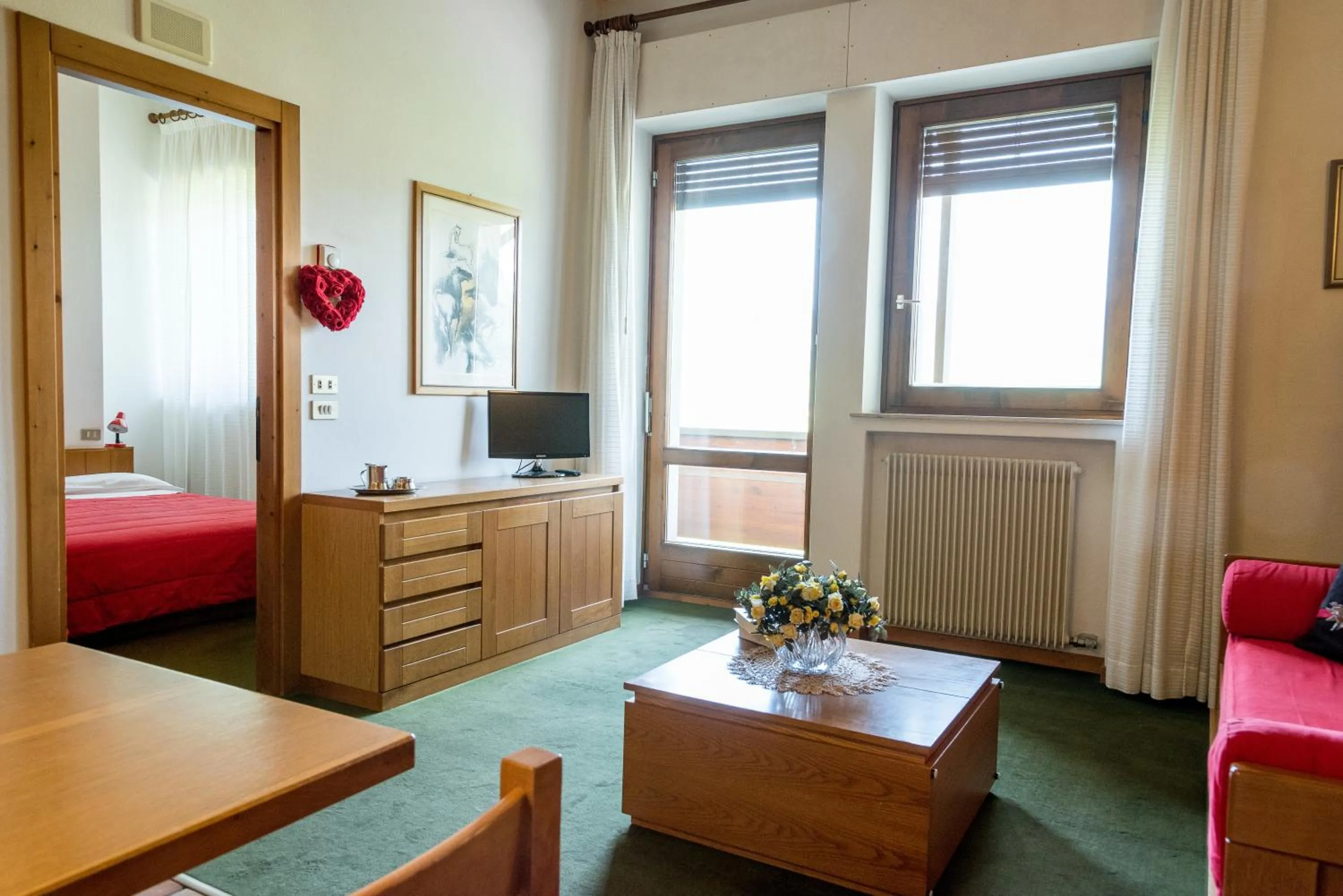 Decorative detail, Bed in Residence Des Alpes