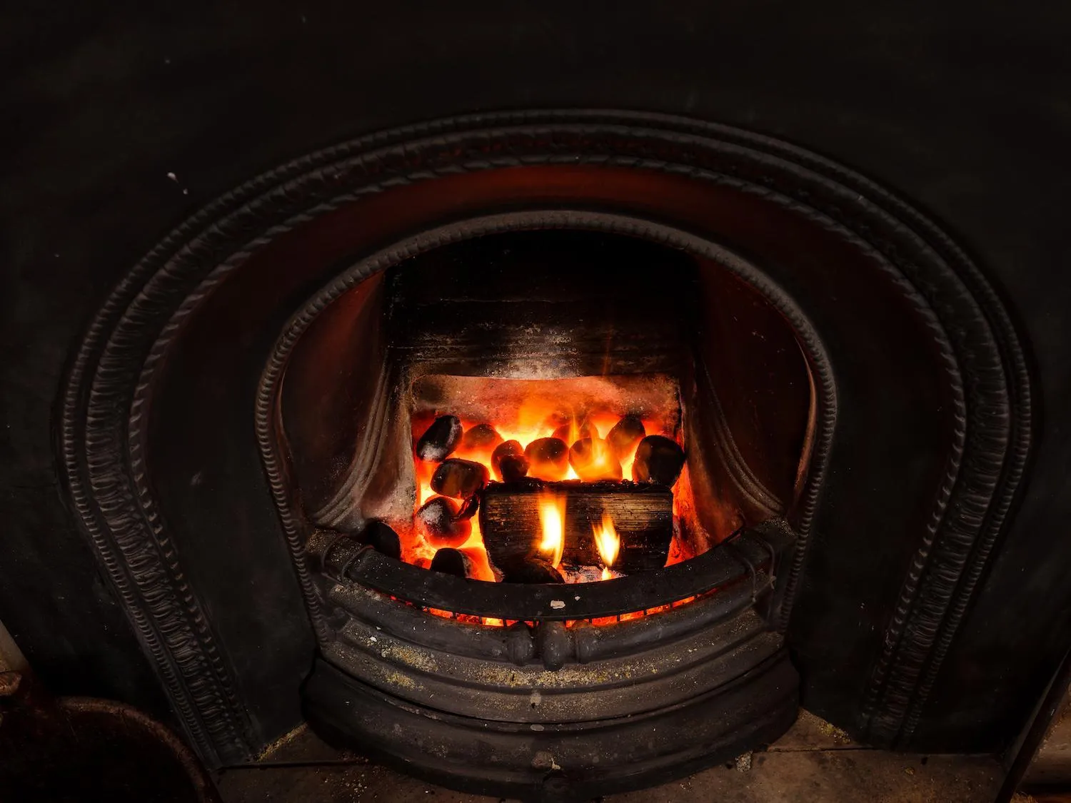 Decorative detail in The Wheatsheaf at Beetham