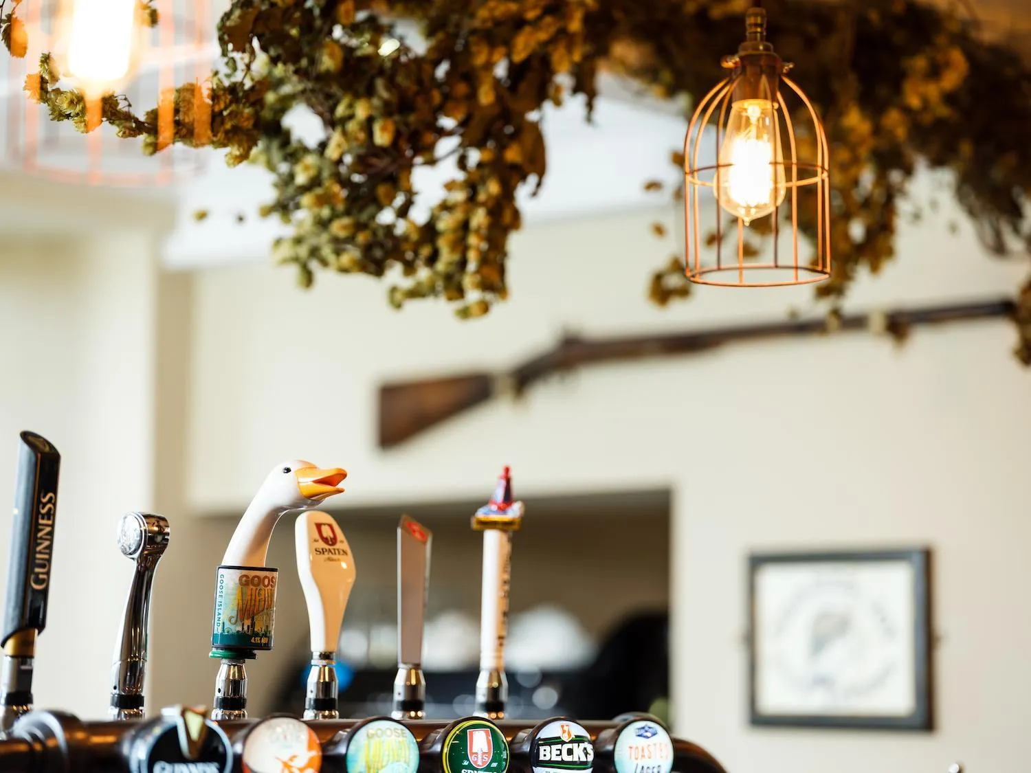 Alcoholic drinks in The Wheatsheaf at Beetham