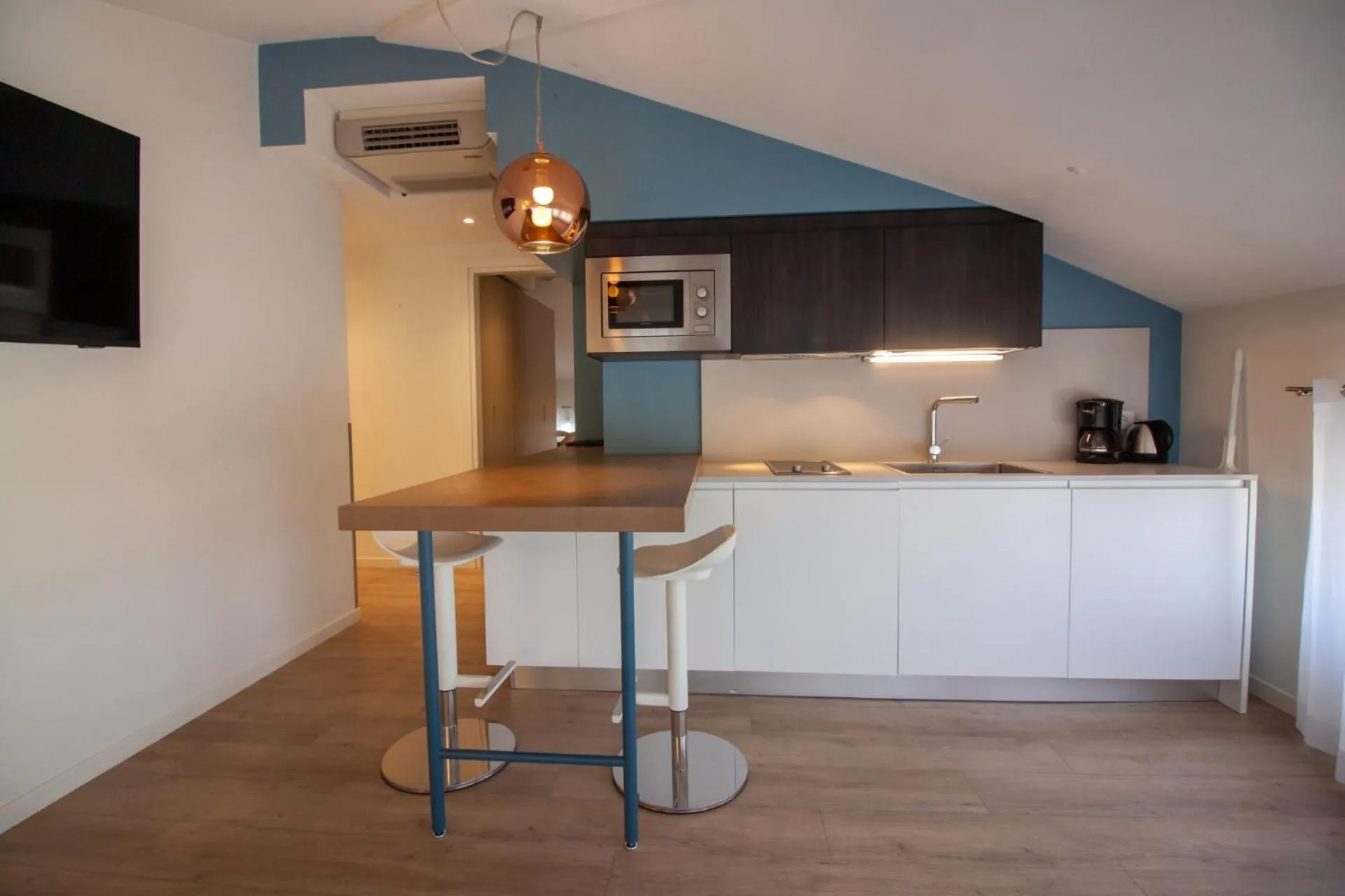 Kitchen or kitchenette in Hotel Oliva