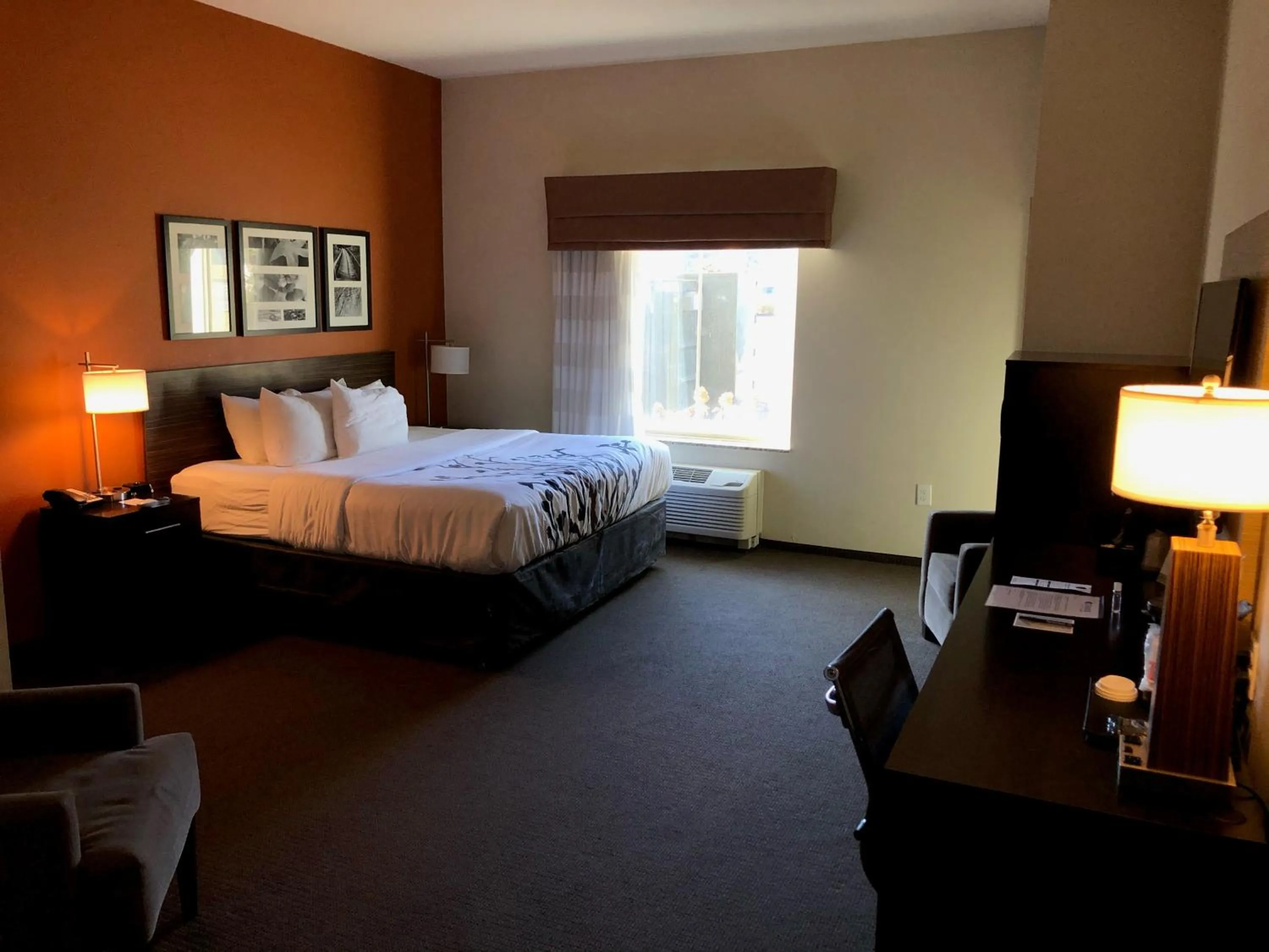 Bed in Sleep Inn Cartersville