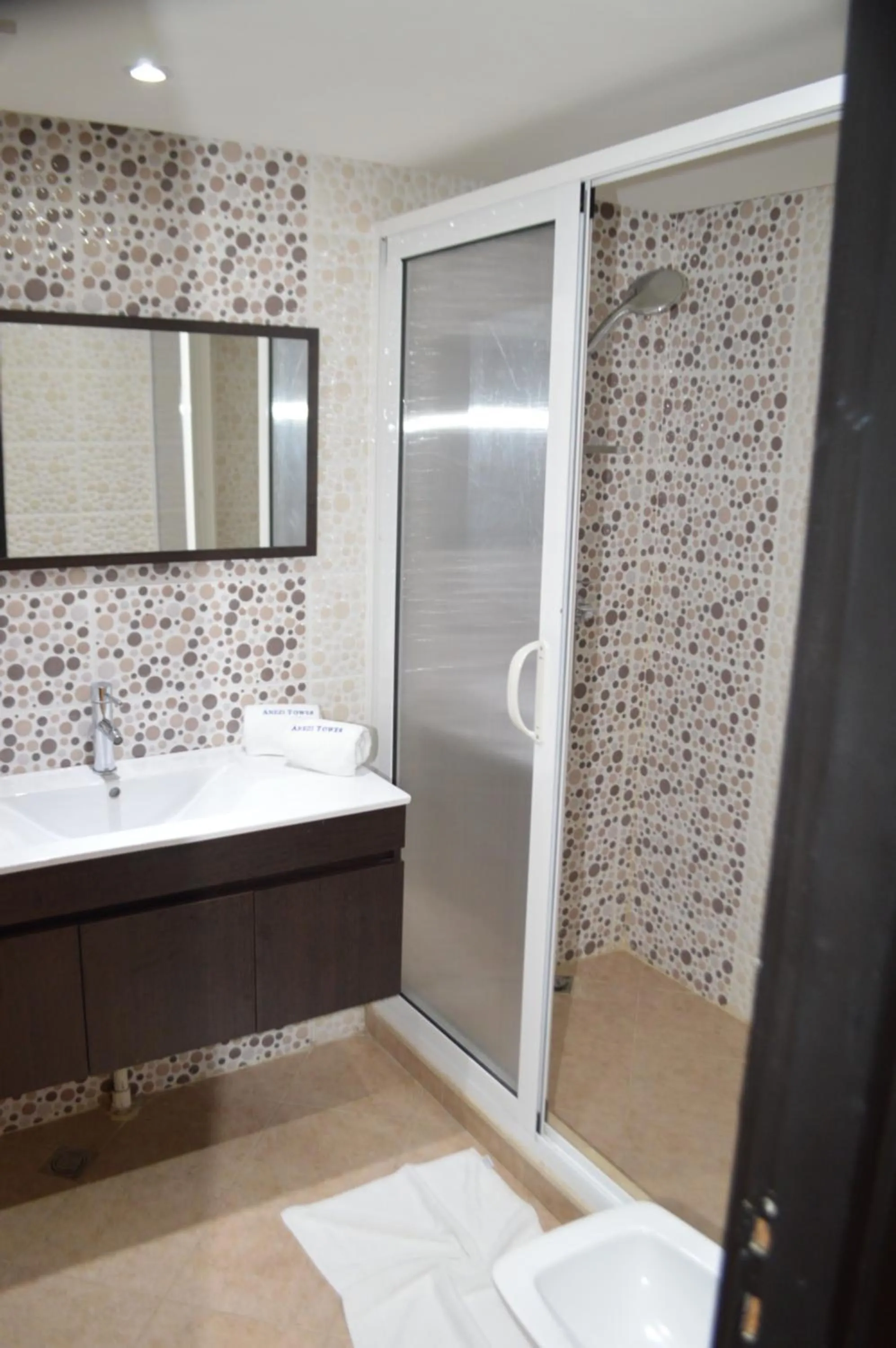 Shower in Anezi Apartments