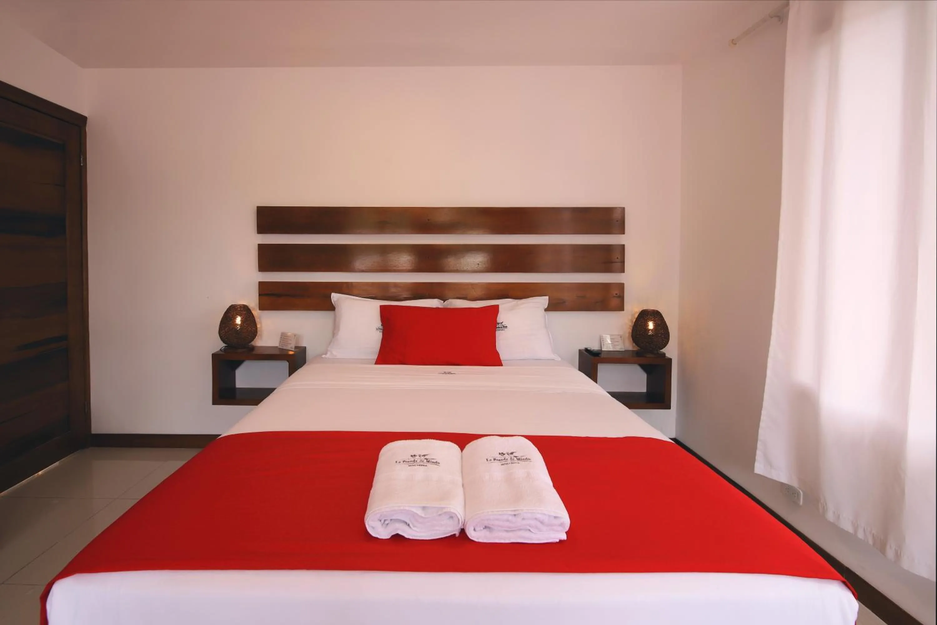 Bed in La Posada de Mindo