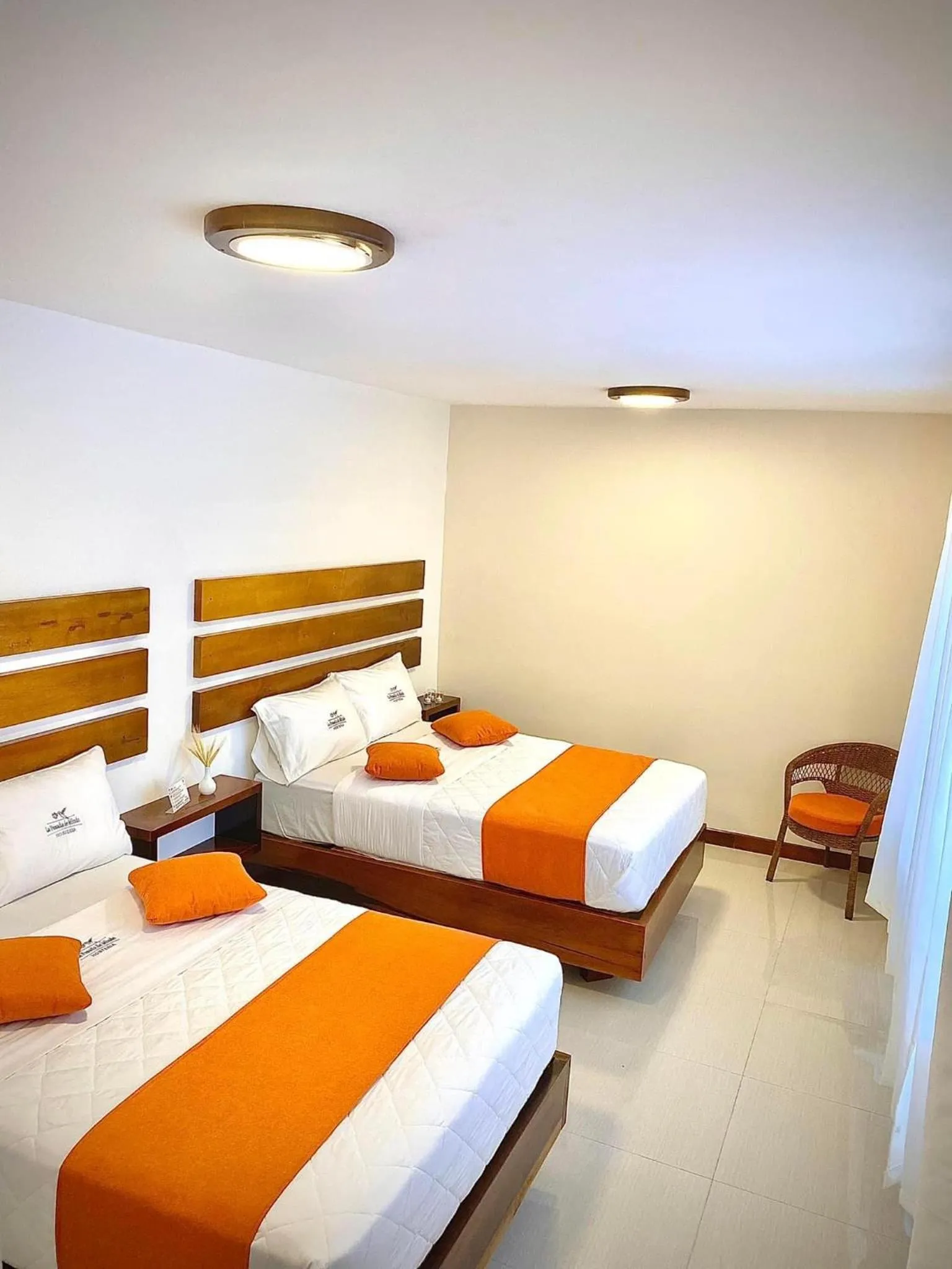 Bed in La Posada de Mindo