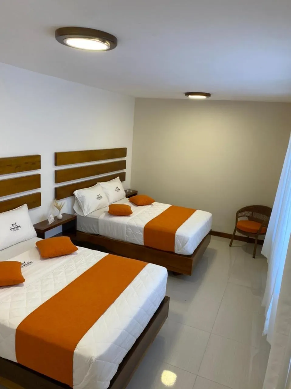 Bed in La Posada de Mindo