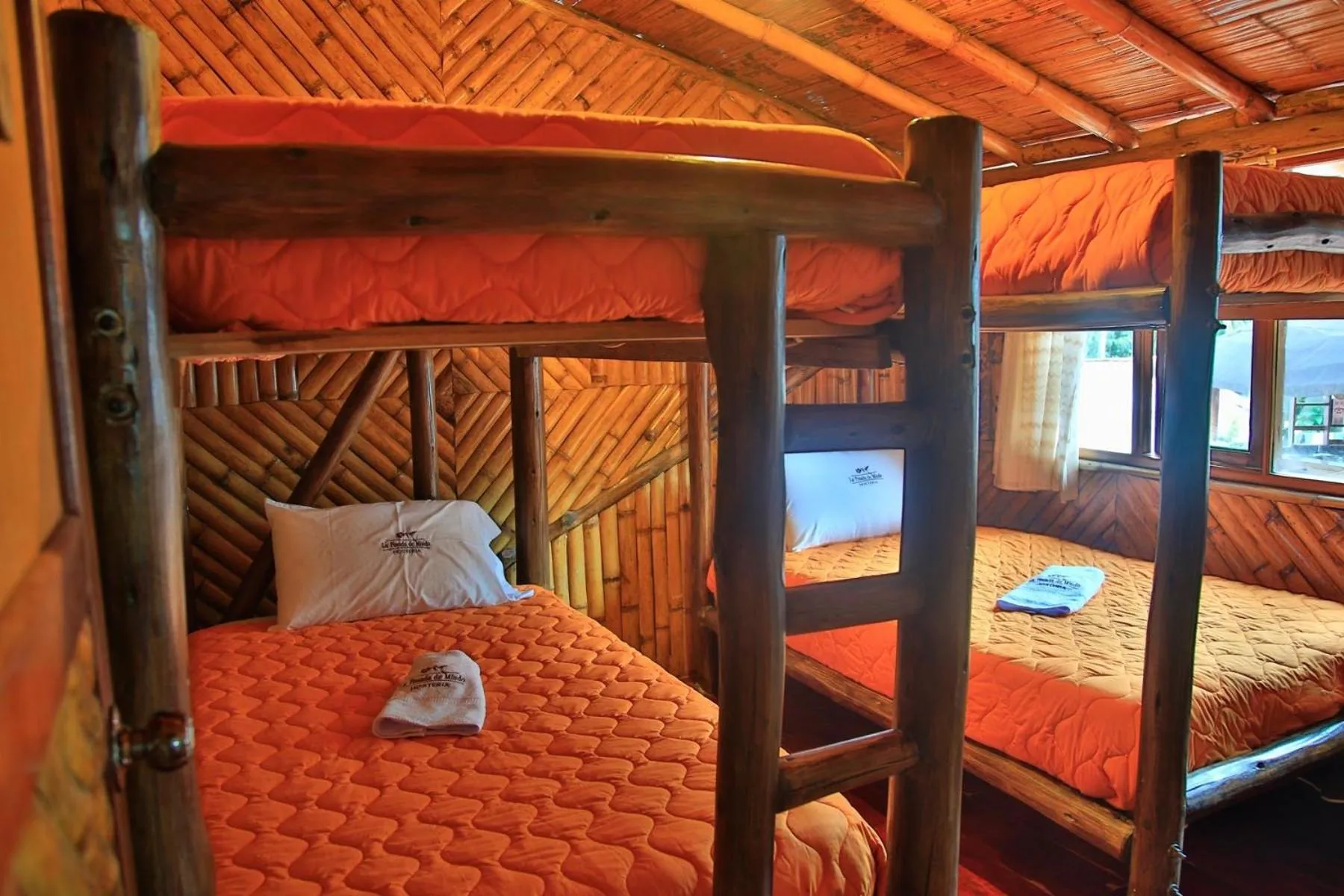 Bed in La Posada de Mindo