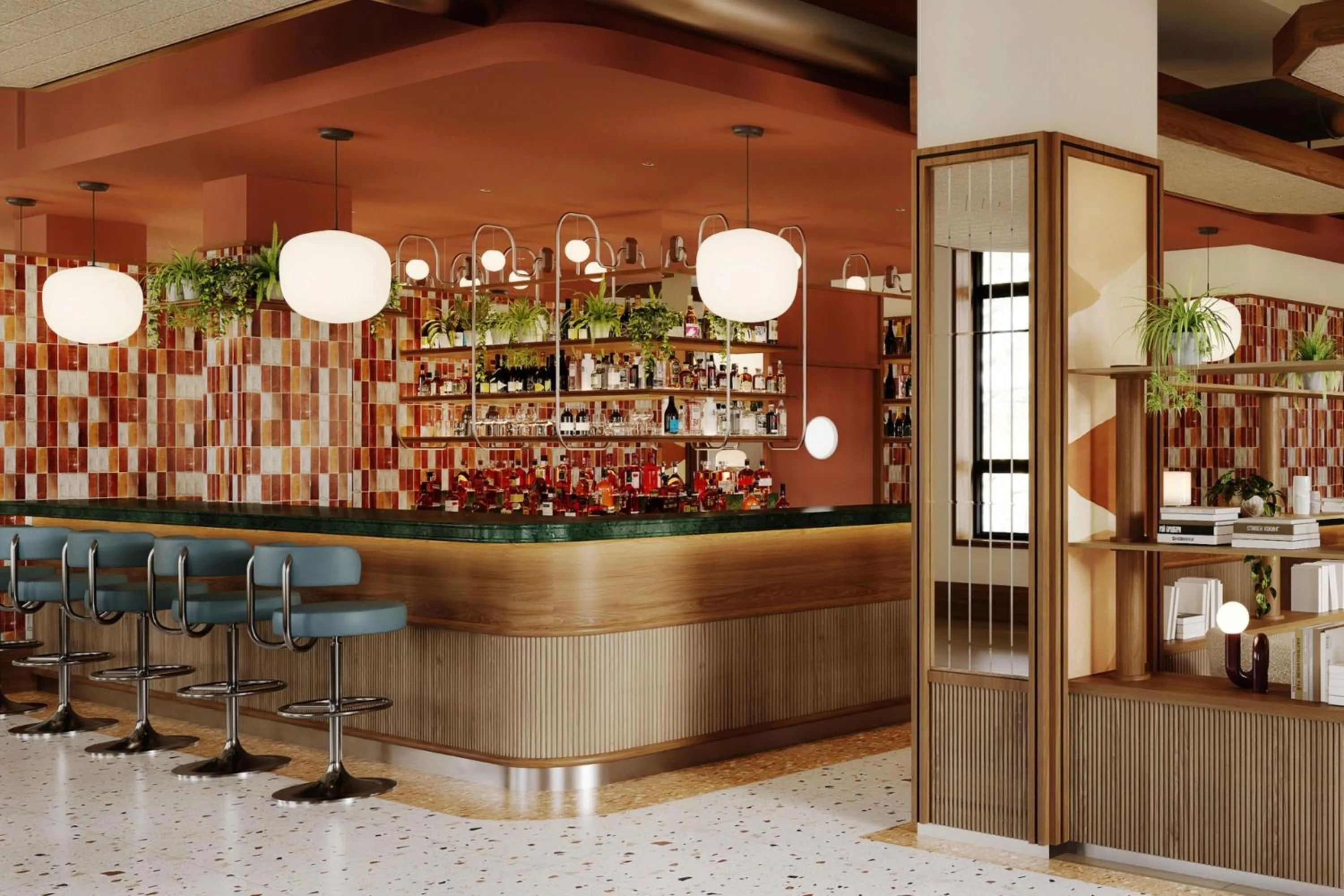 Lounge or bar in The Derby London City, Curio Collection By Hilton