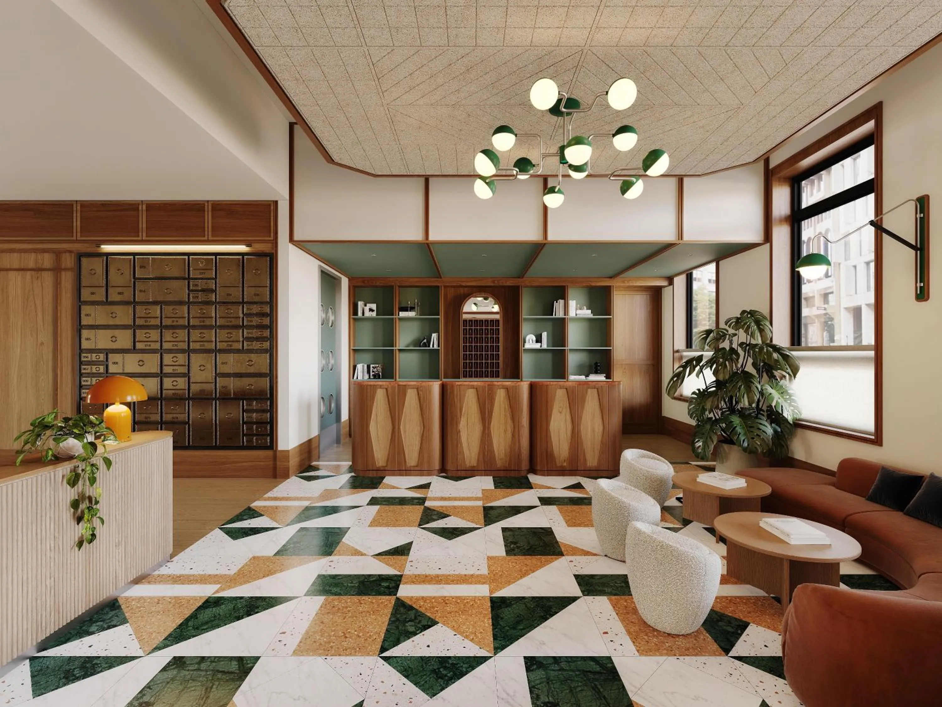 Lobby or reception in The Derby London City, Curio Collection By Hilton