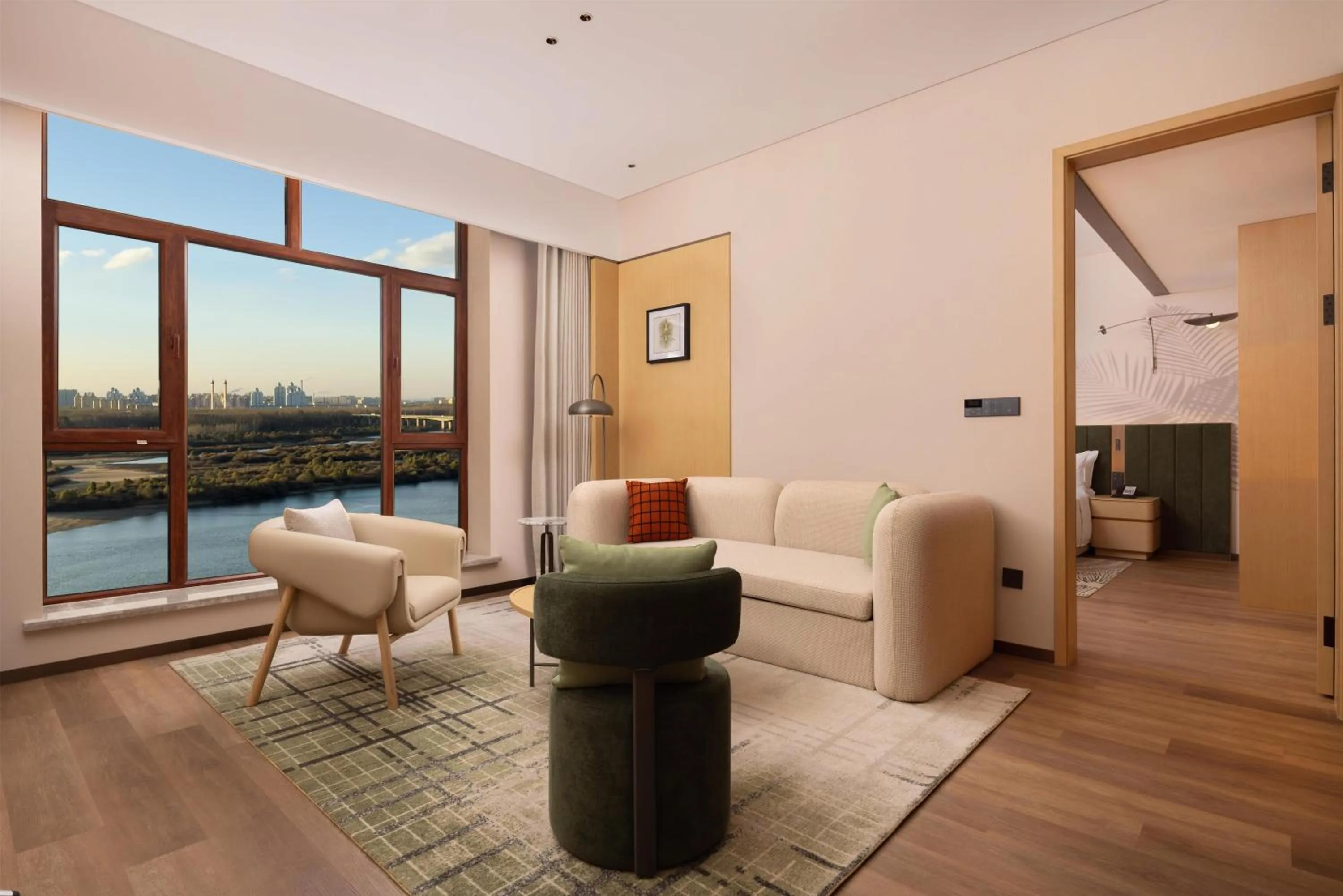 Living room in Hilton Garden Inn Songyuan Ningjiang