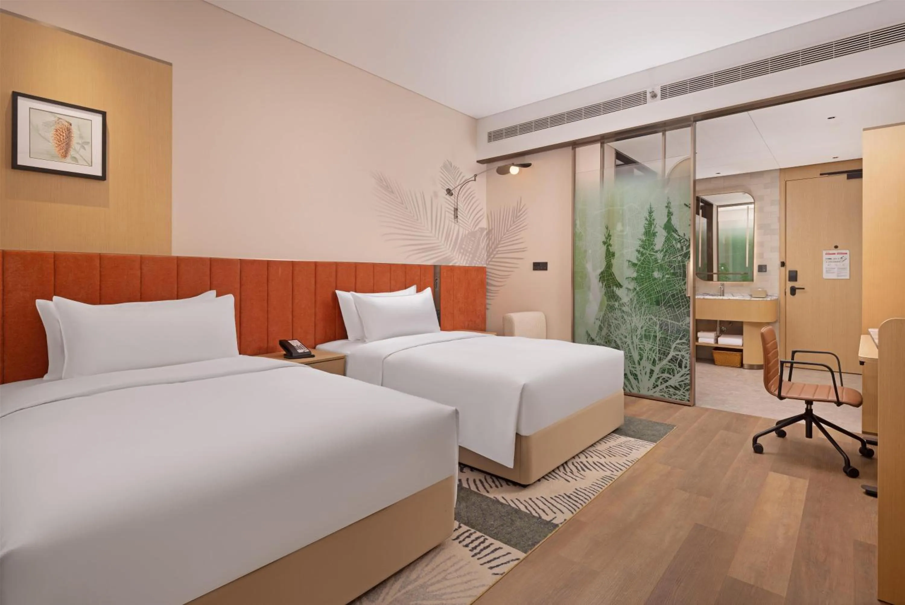 Bed in Hilton Garden Inn Songyuan Ningjiang