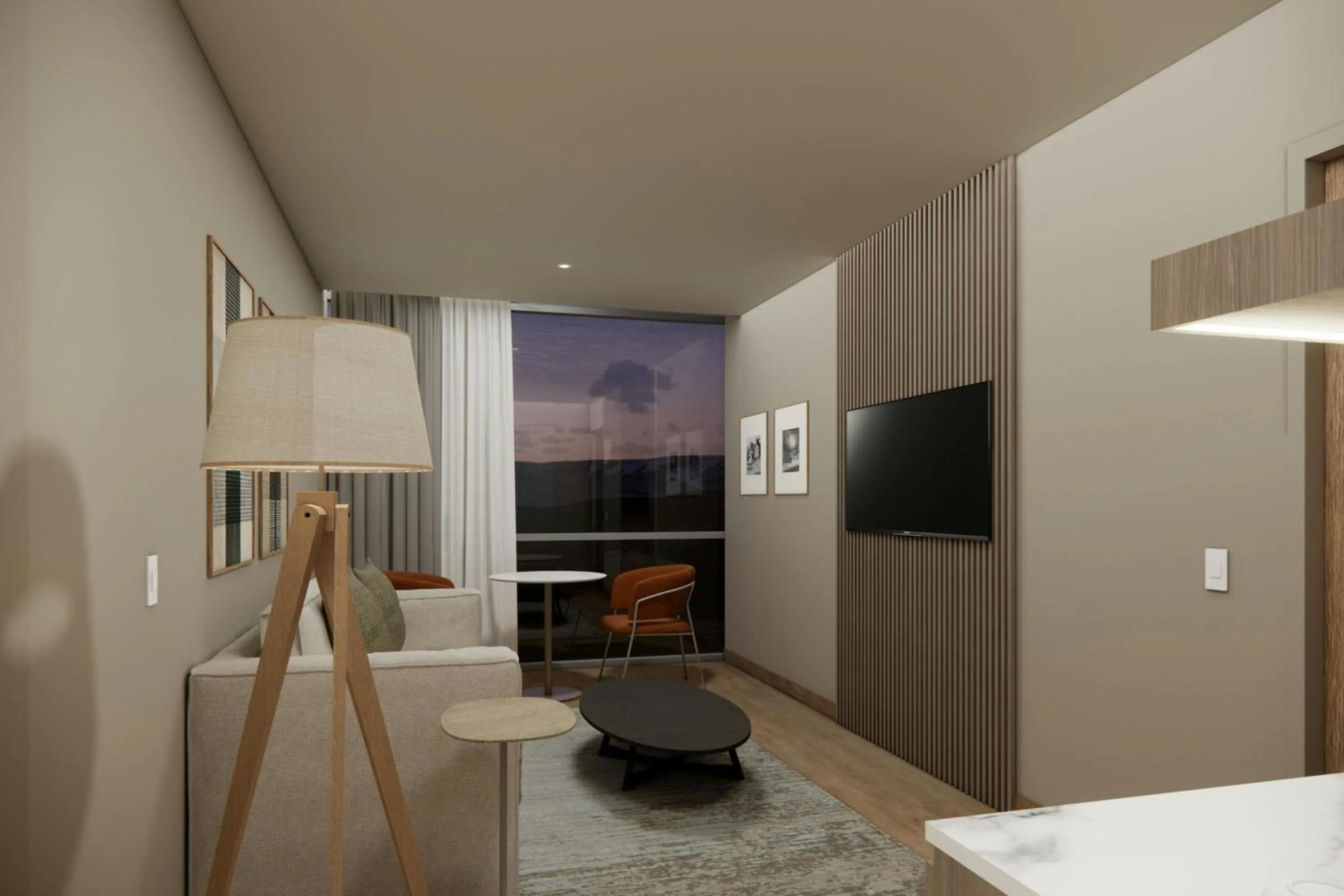 Living room, Bed in Courtyard by Marriott Quito Airport