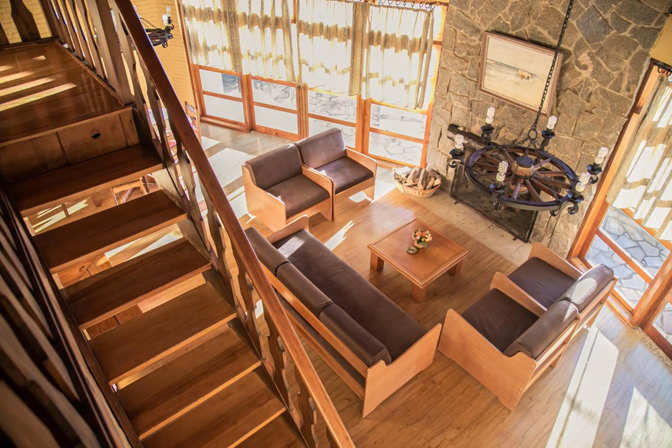 Living room in Pousada Aguia da Montanha