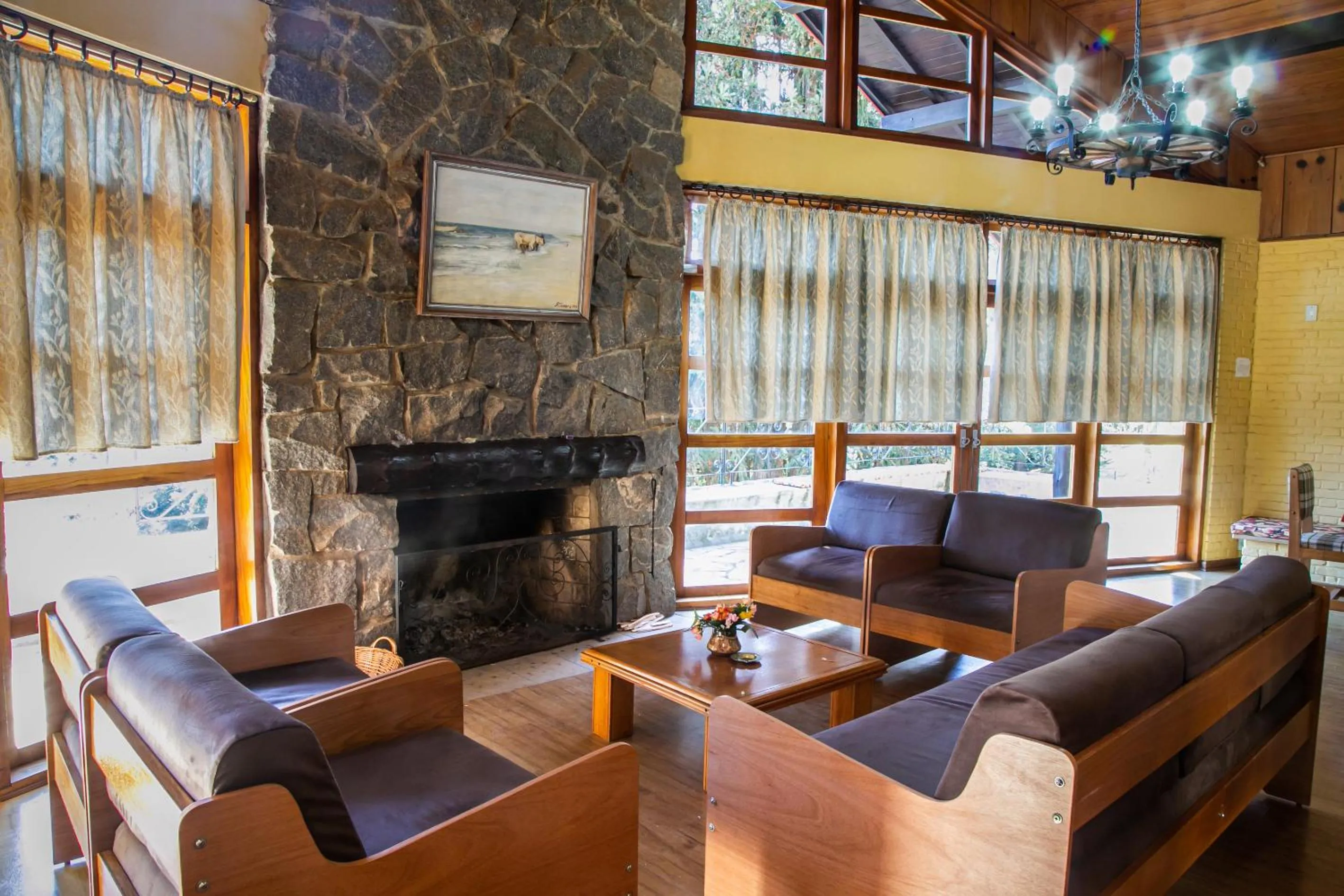 Living room in Pousada Aguia da Montanha