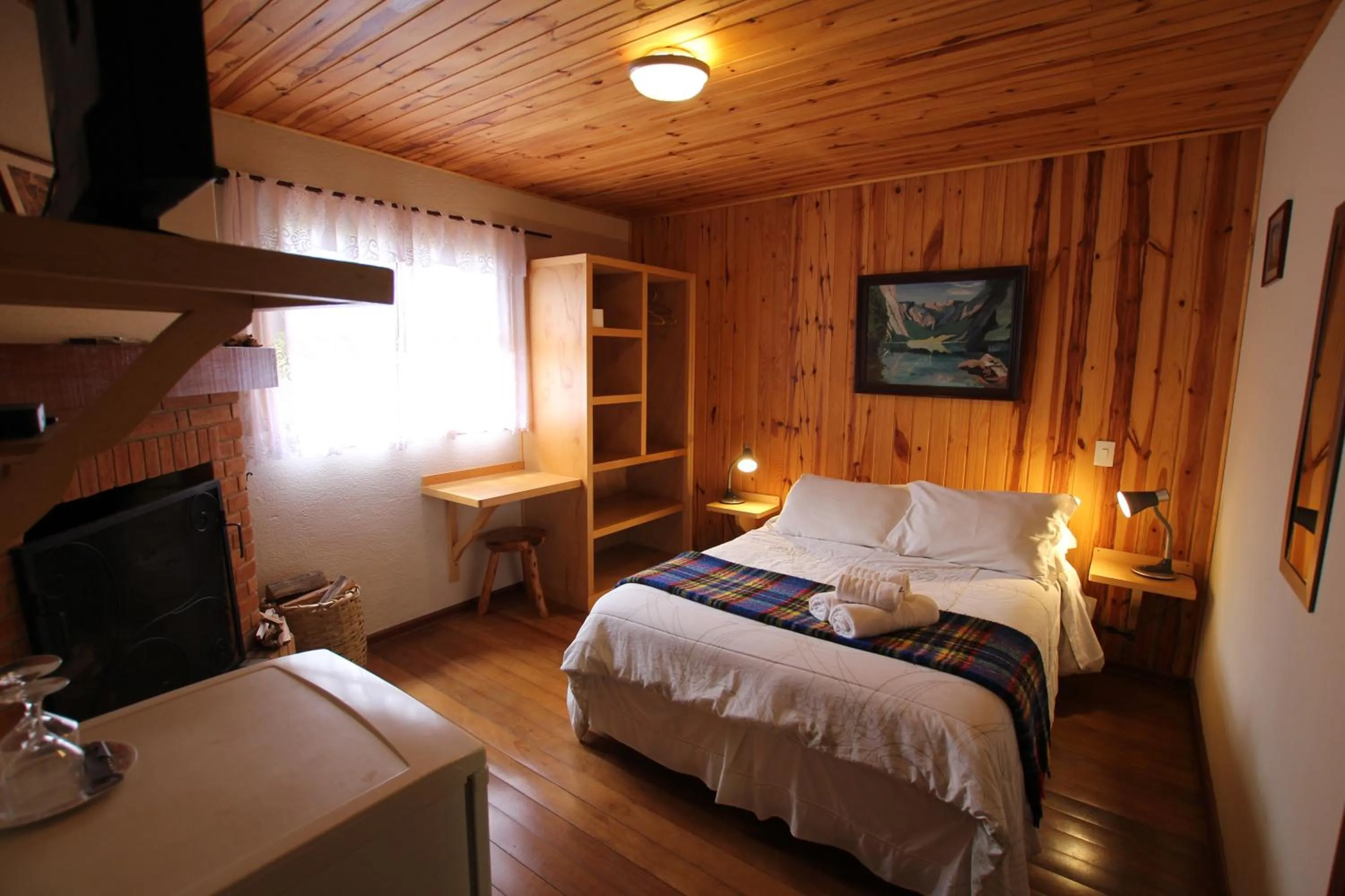 Bed in Pousada Aguia da Montanha