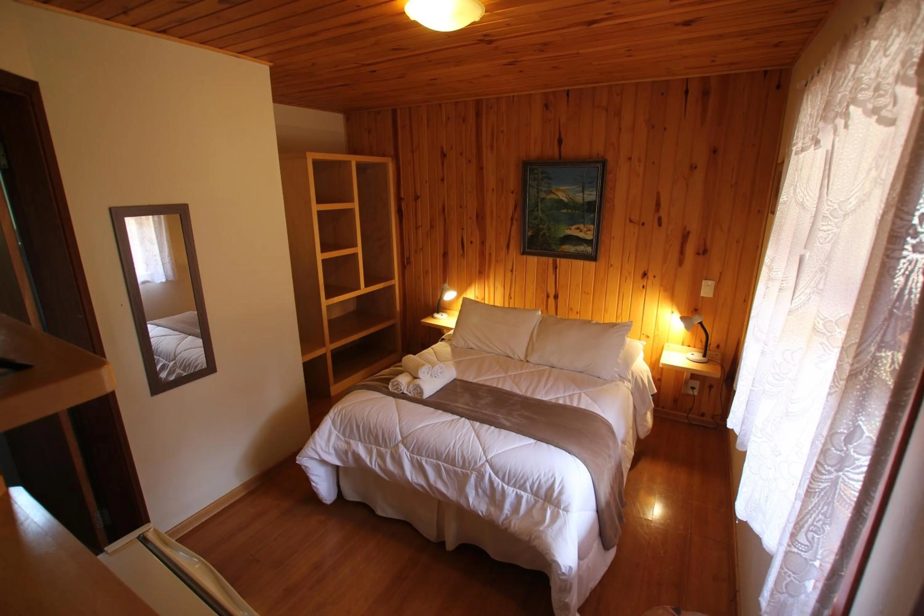 Bed in Pousada Aguia da Montanha