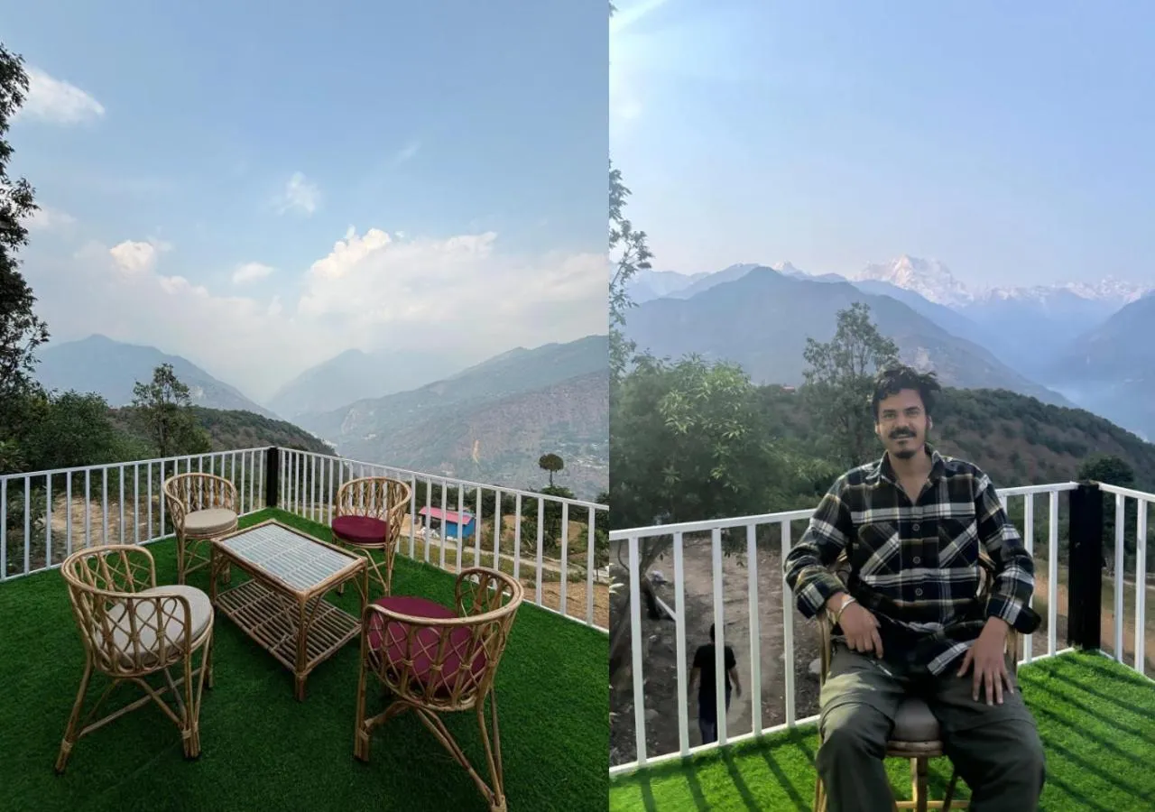 Balcony/Terrace in The Hills Inn Resort Guptkashi