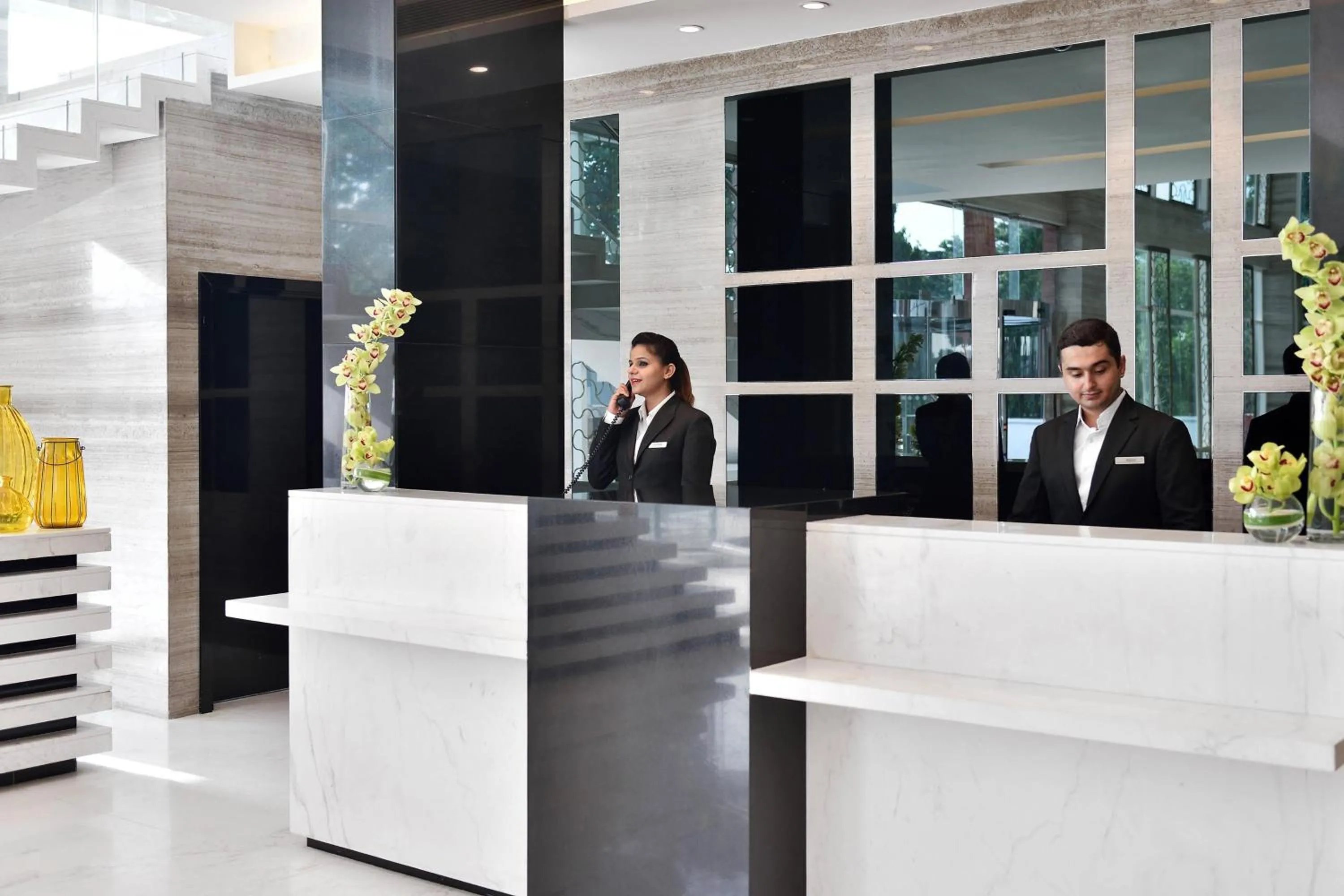 Lobby or reception in Renaissance Lucknow Hotel, Gomti Nagar