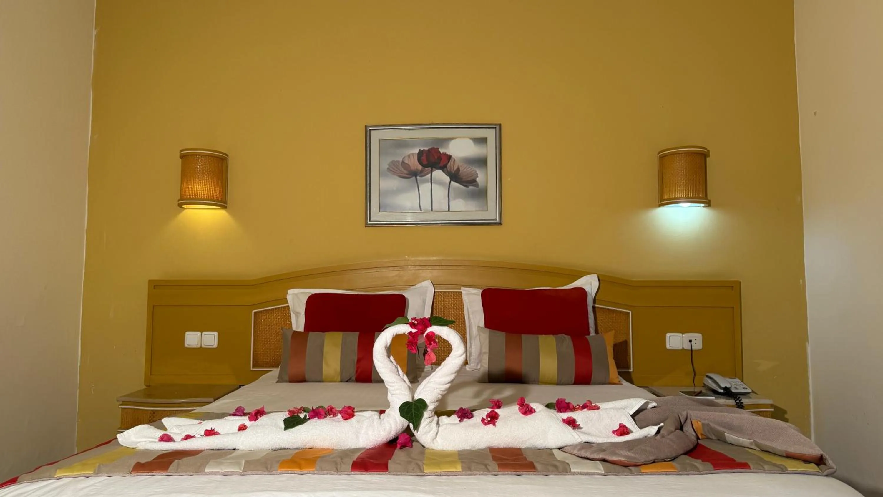 Bed in Hammamet Garden Resort and Spa