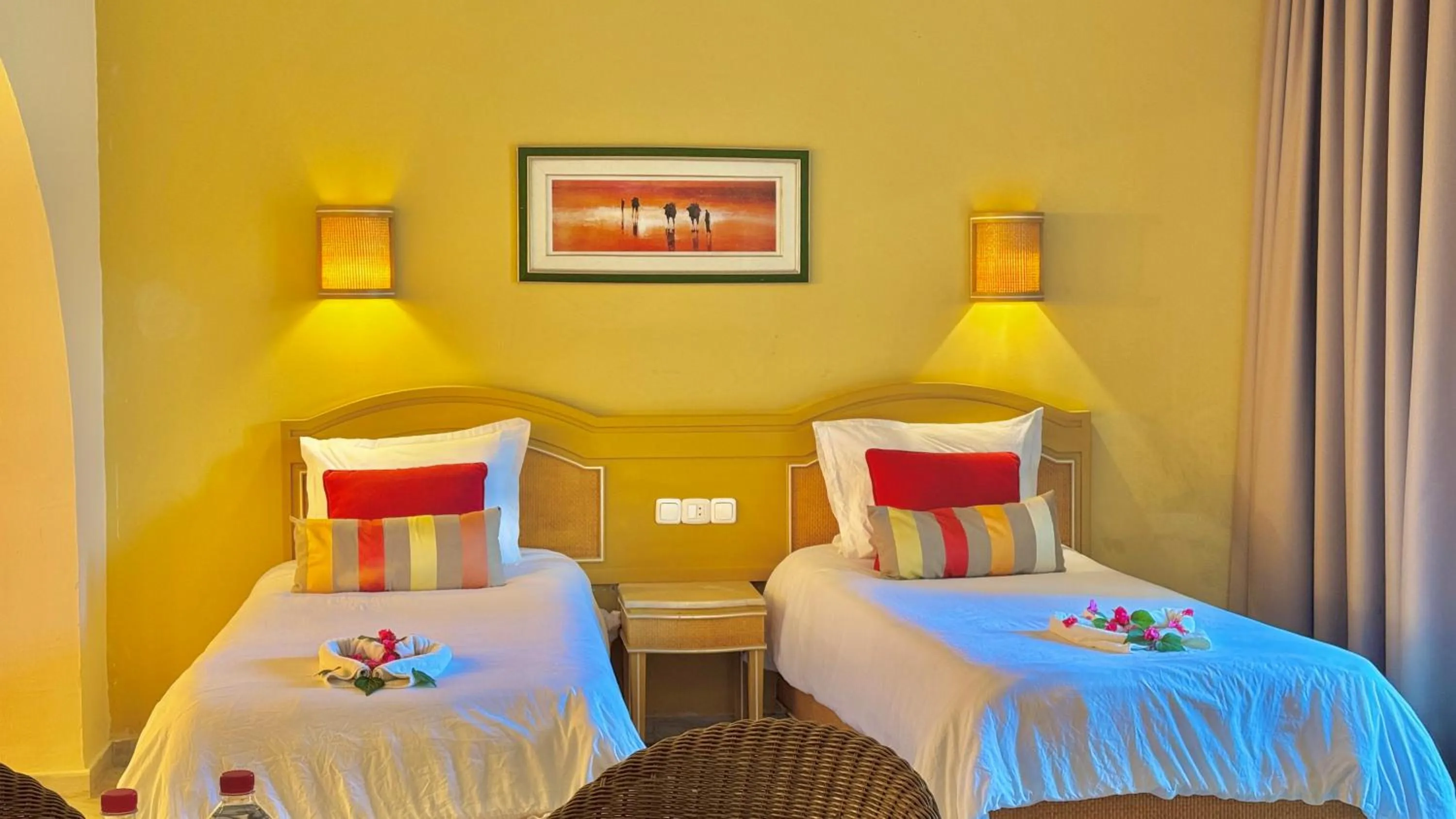 Bed in Hammamet Garden Resort and Spa