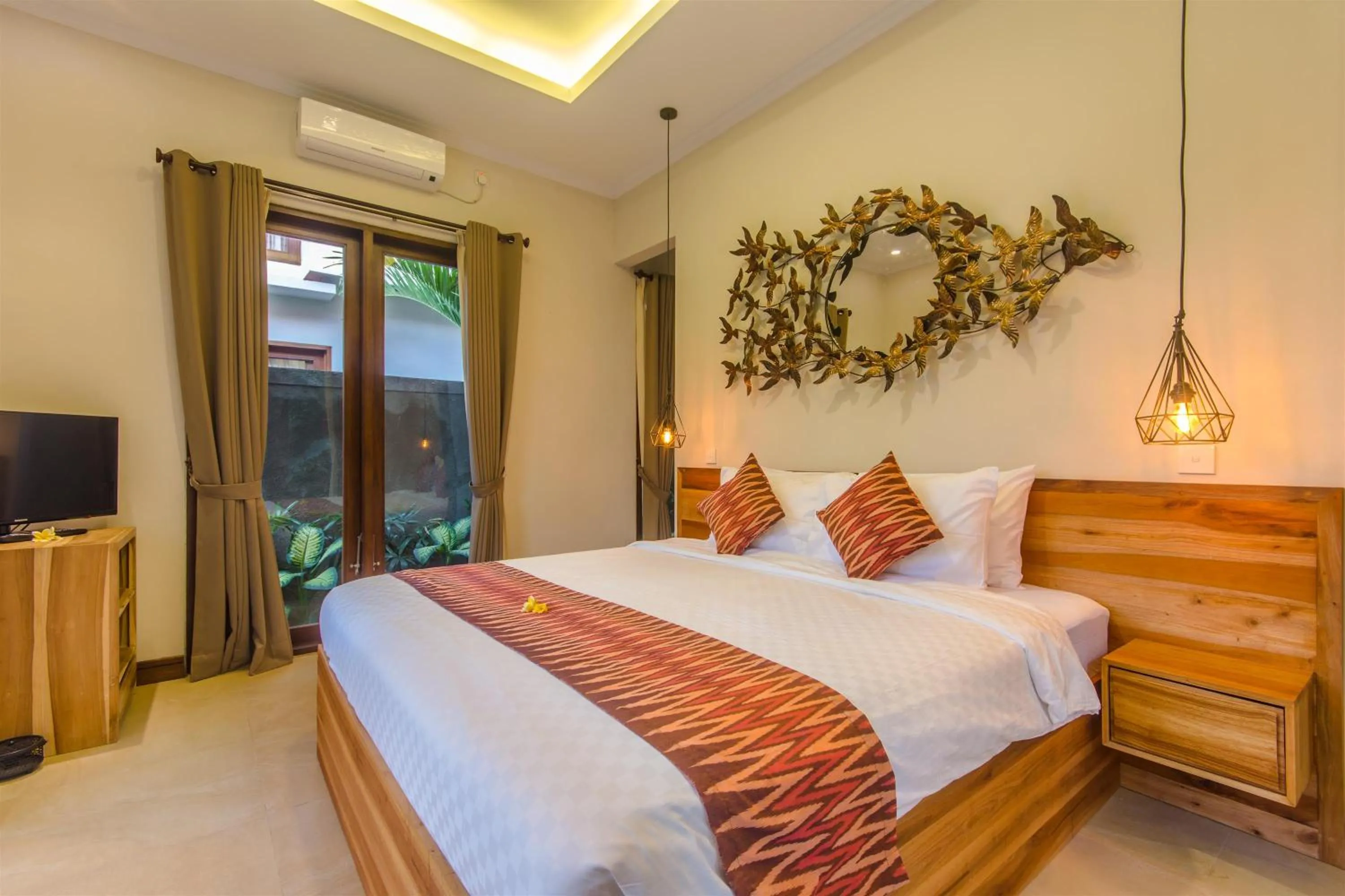 Bed in La-Meli Villas Ubud