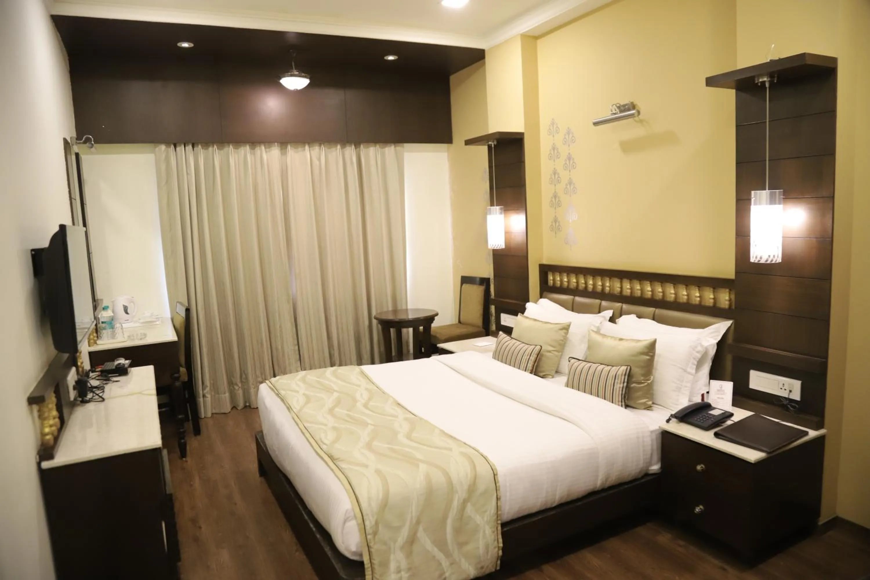 Bed in The Gandhi International