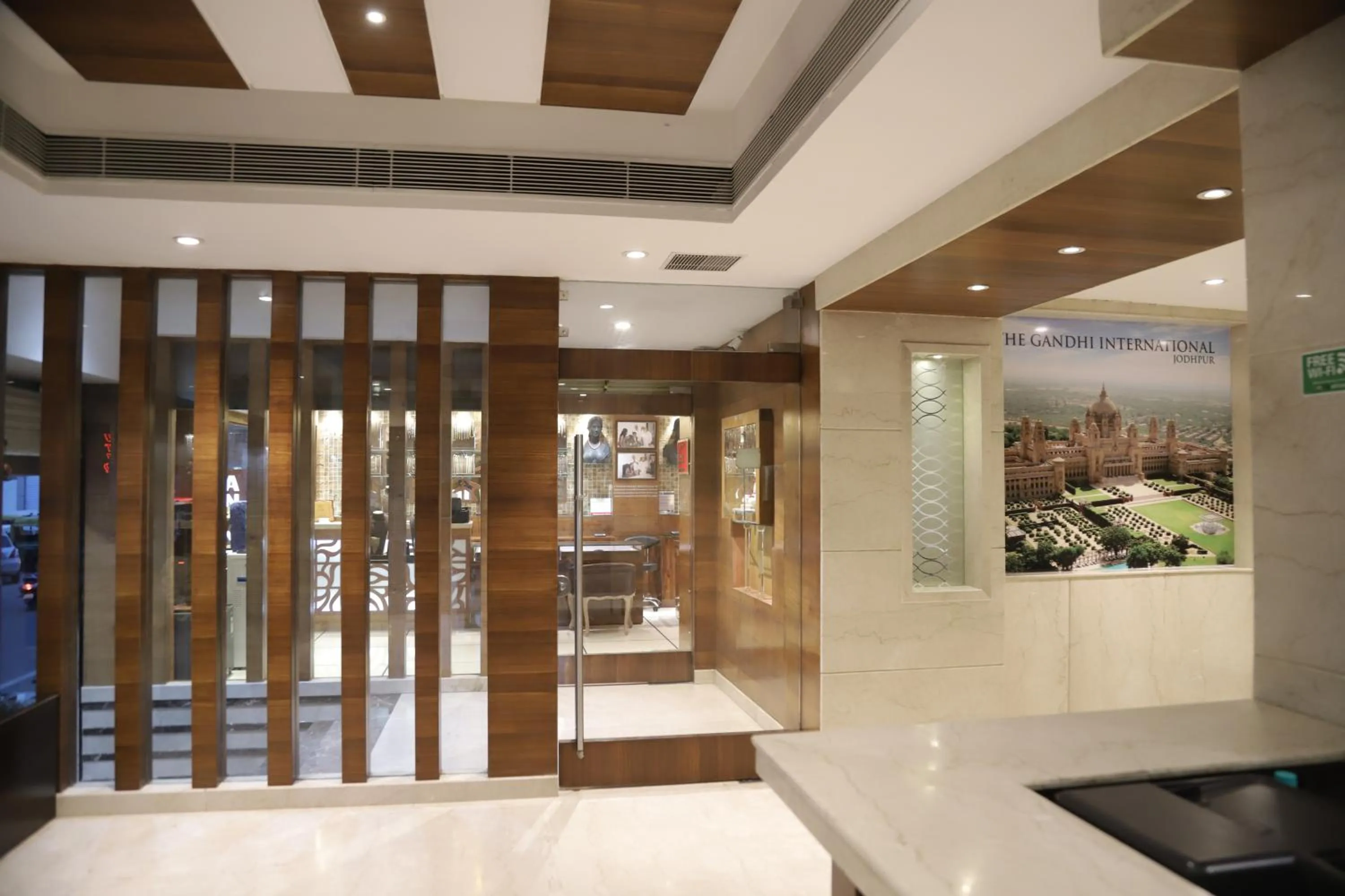 Facade/entrance in The Gandhi International