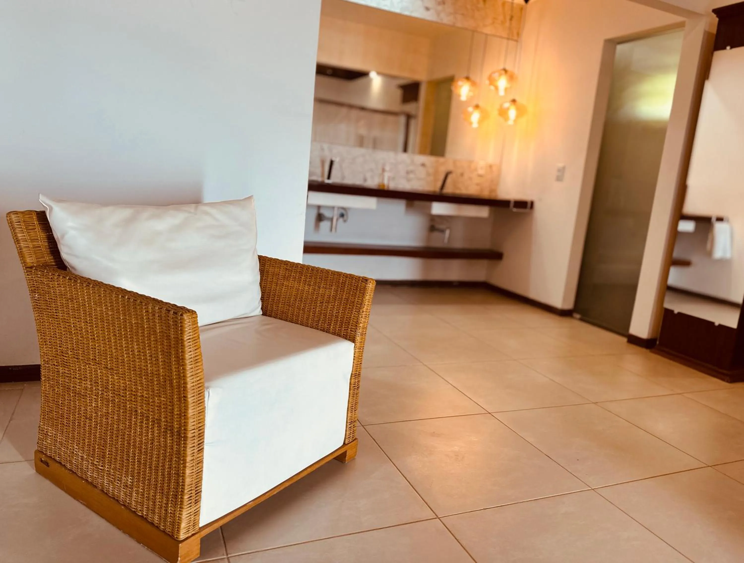 Bathroom, Bed in Pousada Spa dos Amores