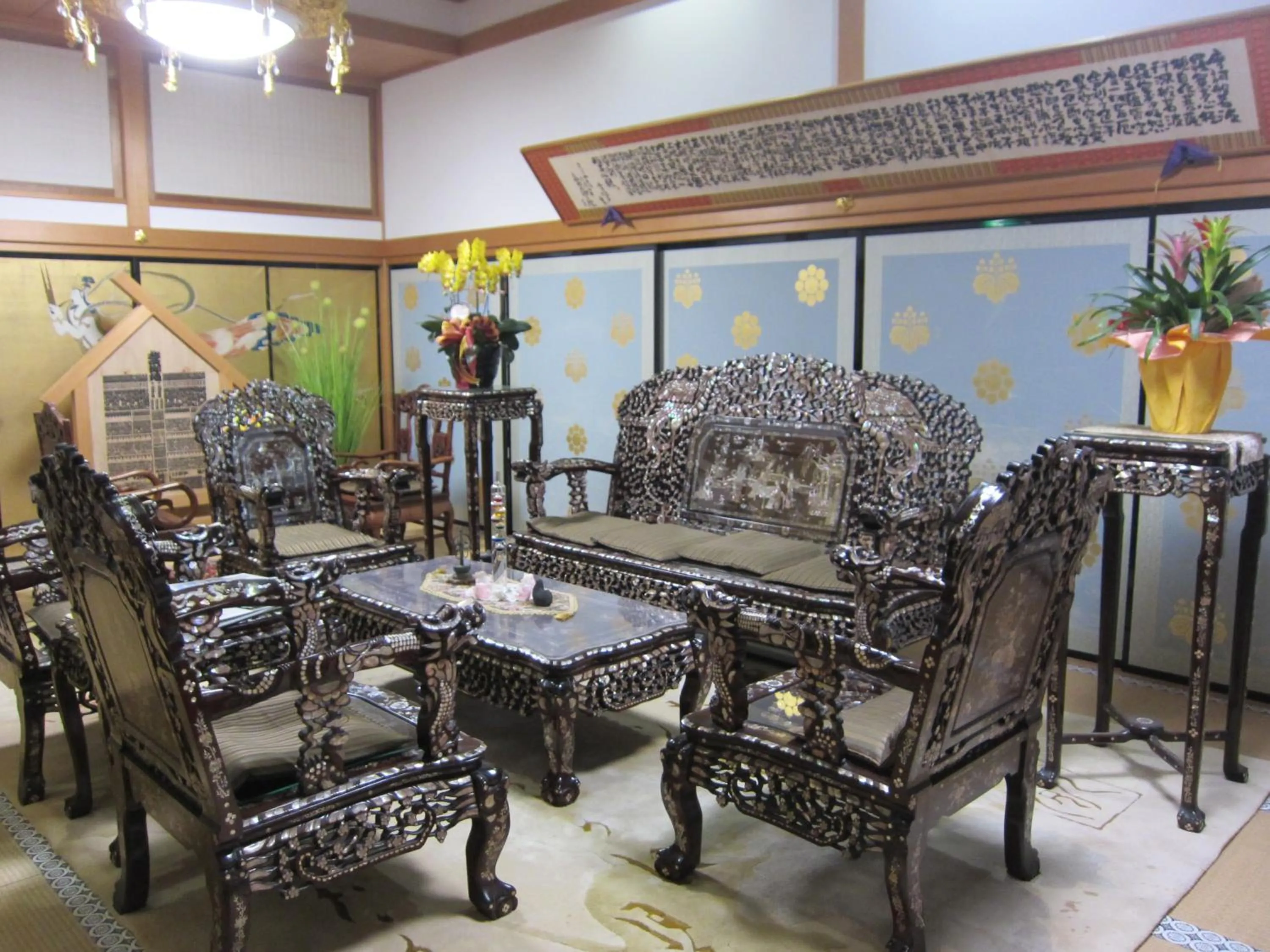 Seating area in 高野山 宿坊 総持院 -Koyasan Shukubo Sojiin-