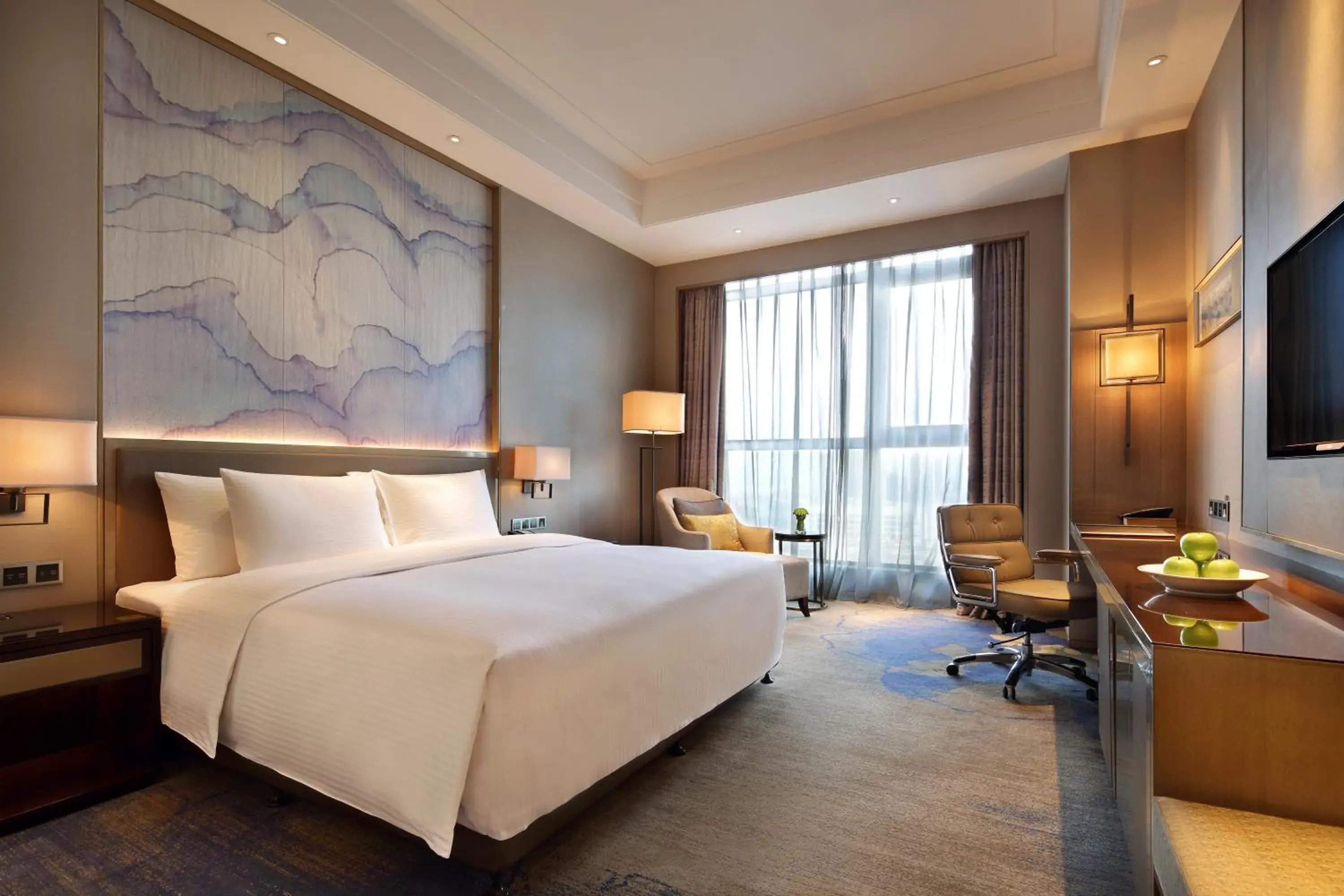 Executive Floor Deluxe King Room in Wanda Realm Huangshi Executive Floor Deluxe King Room in Wanda Realm Huangshi