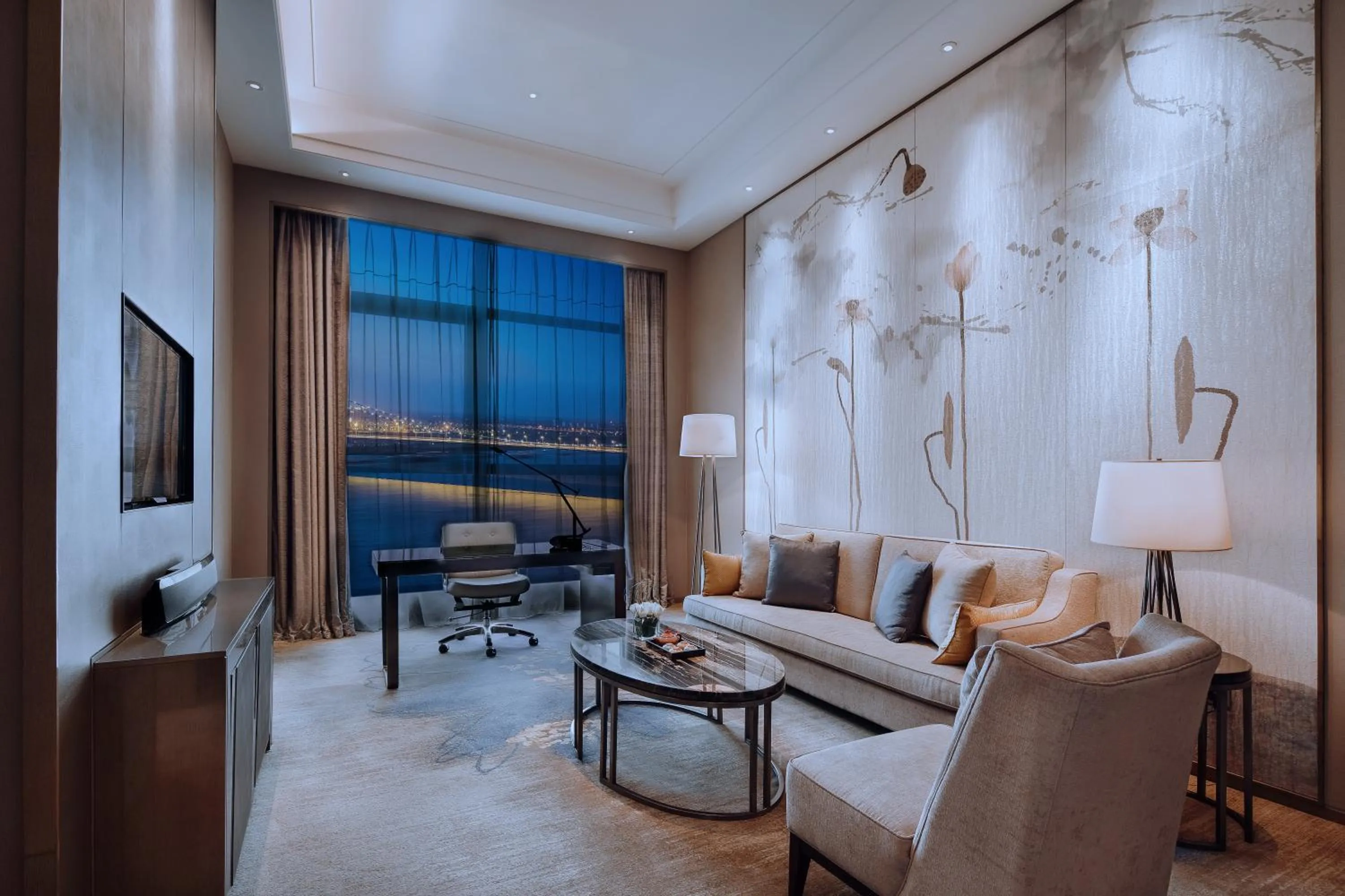 Living room in Wanda Realm Huangshi