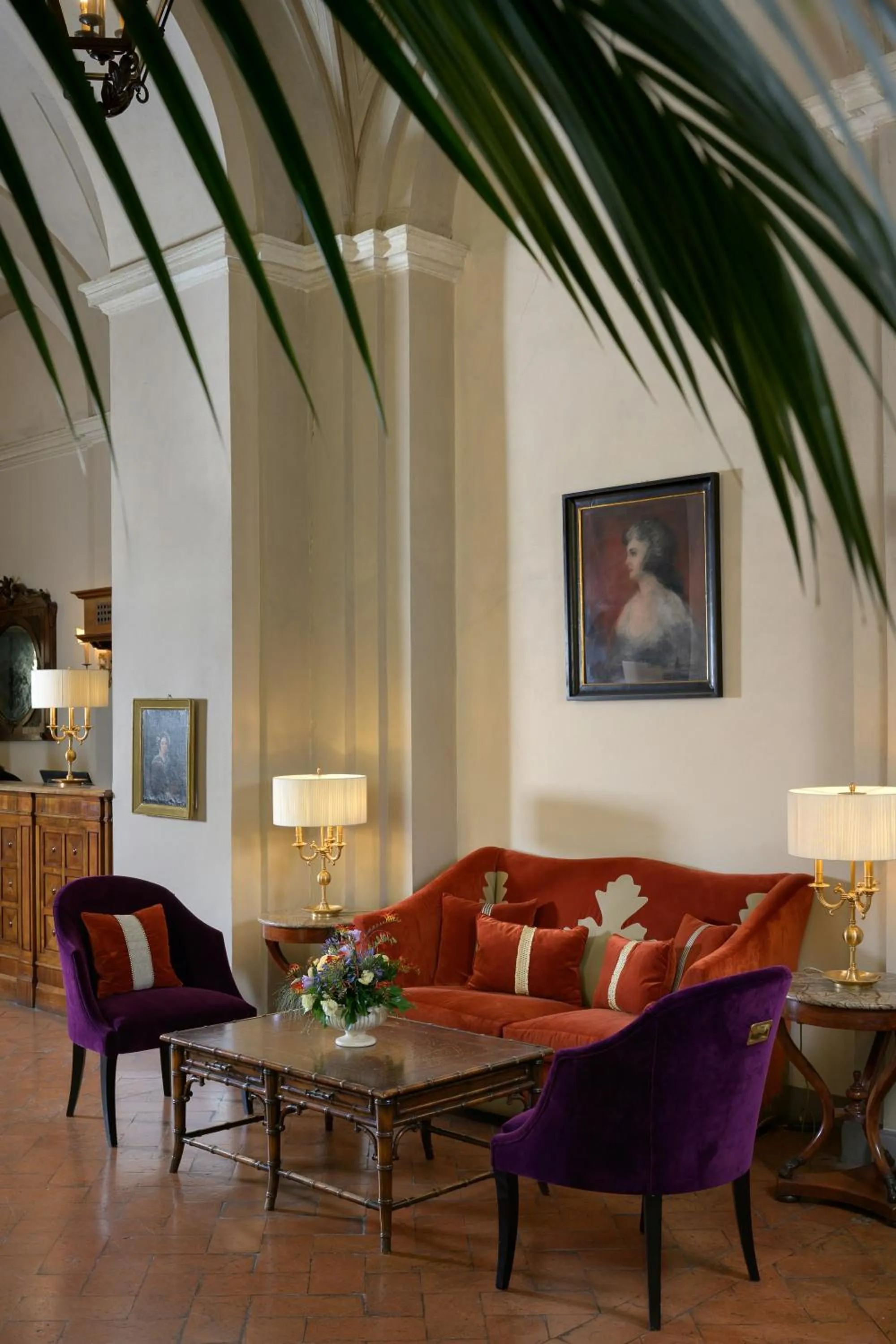 Lobby or reception in Grand Hotel Continental Siena - Starhotels Collezione