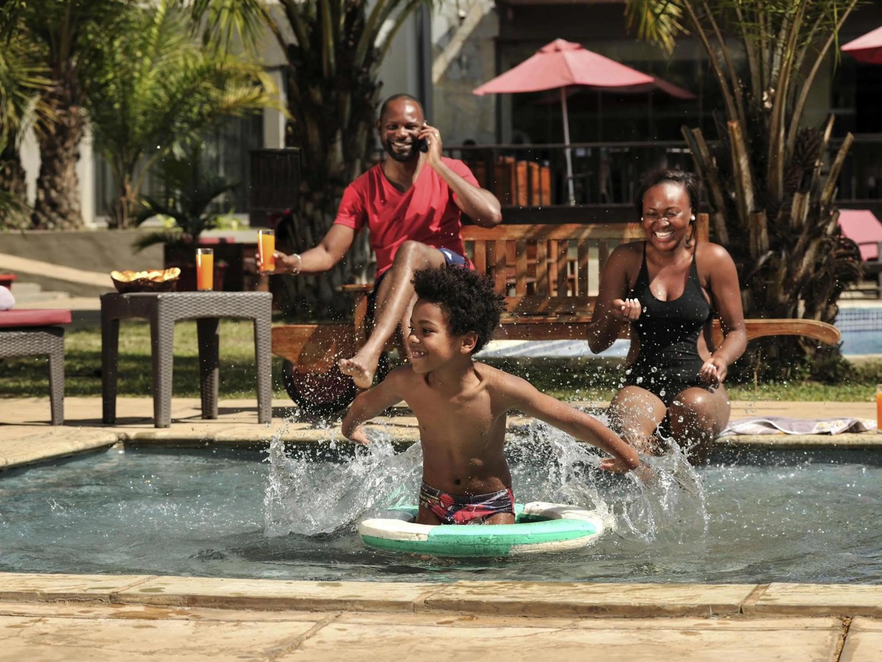 Pool view in Pullman Lubumbashi Grand Karavia.