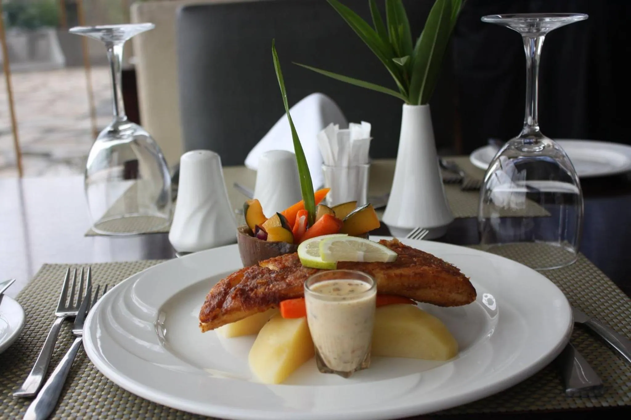 Food in Pullman Lubumbashi Grand Karavia.