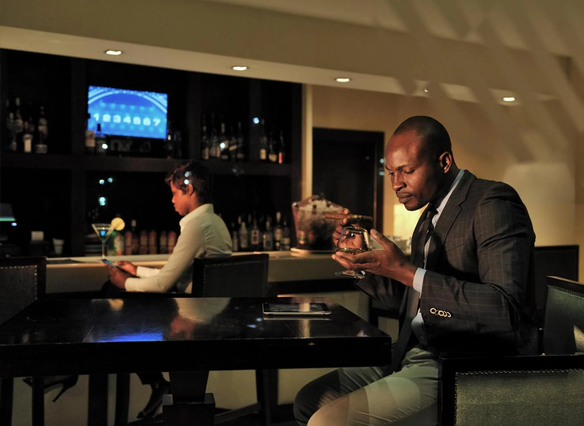 Lounge or bar in Pullman Lubumbashi Grand Karavia.
