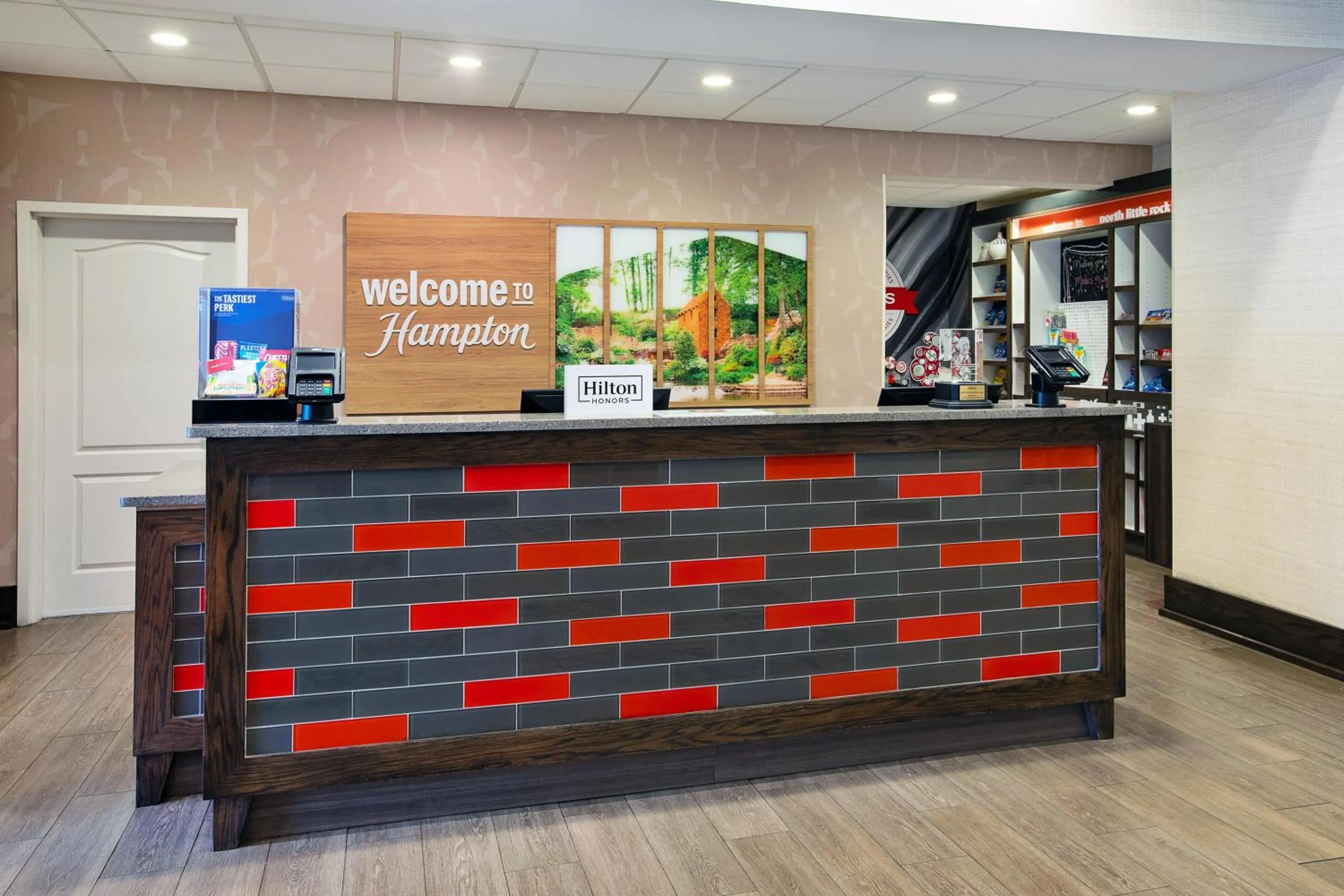 Lobby or reception in Hampton Inn North Little Rock McCain Mall, AR