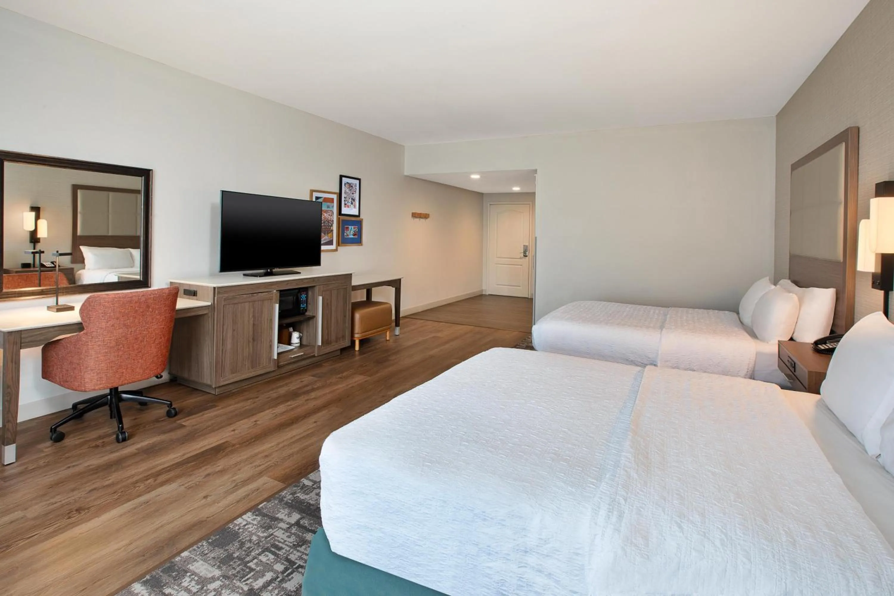 Bed in Hampton Inn North Little Rock McCain Mall, AR